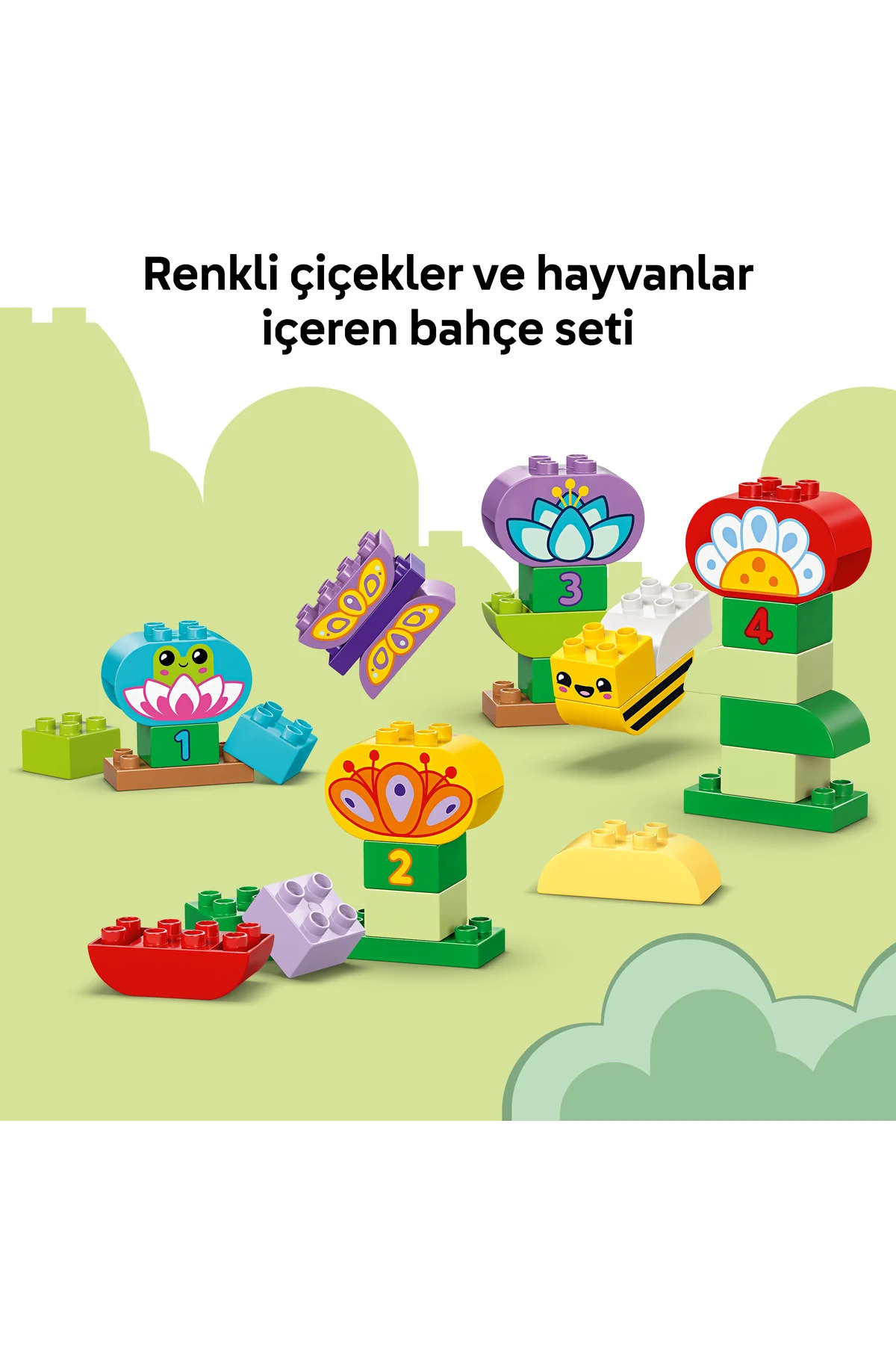 ® DUPLO مجموعه ساختنی باغ و گل خلاقانه و قابل‌چیده‌شدنی ۱۰۴۴۴ برای کودکان ۲+ ساله (۴۵ قطعه)