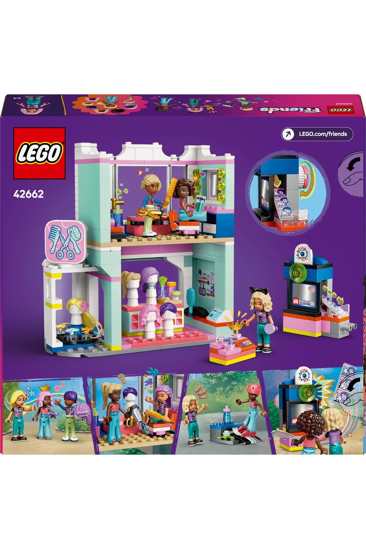 مجموعه ساختنی سالن مو و لوازم جانبی فرندز ®، ۴۲۶۶۲، برای کودکان ۷ سال به بالا (۳۴۷ قطعه)