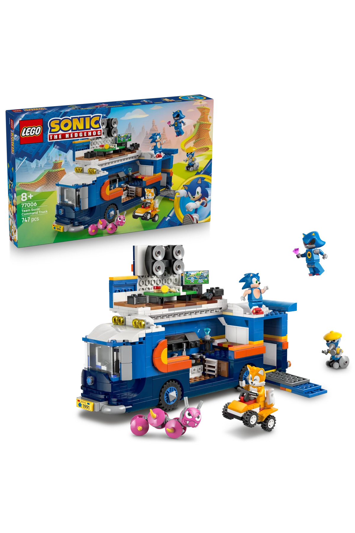 لگو ® Sonic the Hedgehog™ Sonic Team Command Truck 77006 - مجموعه اسباب‌بازی‌های خلاقانه برای ساختن بیش از ۸ نفر (۷۴۷P)