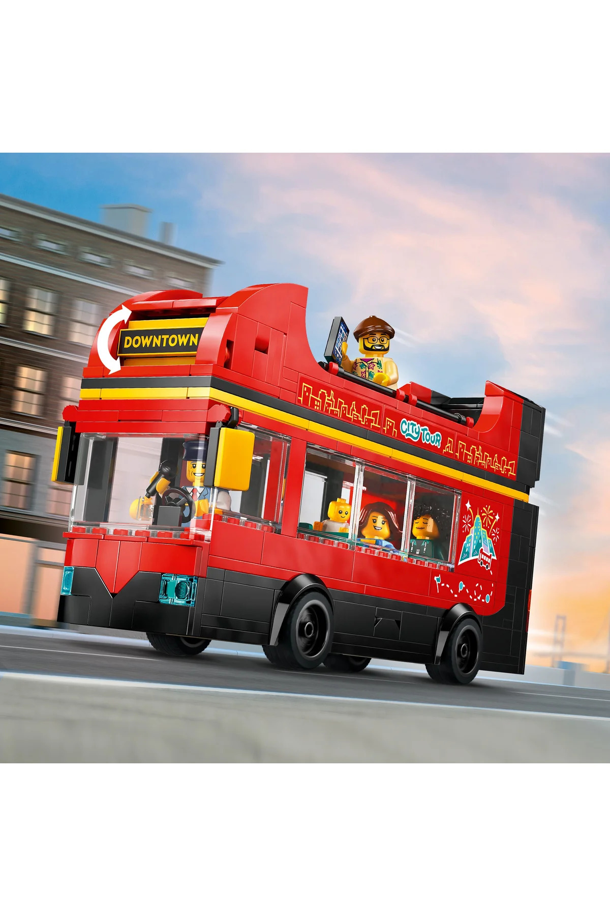 ® اسباب‌بازی اتوبوس دوطبقه گردشگری قرمز شهری 60407