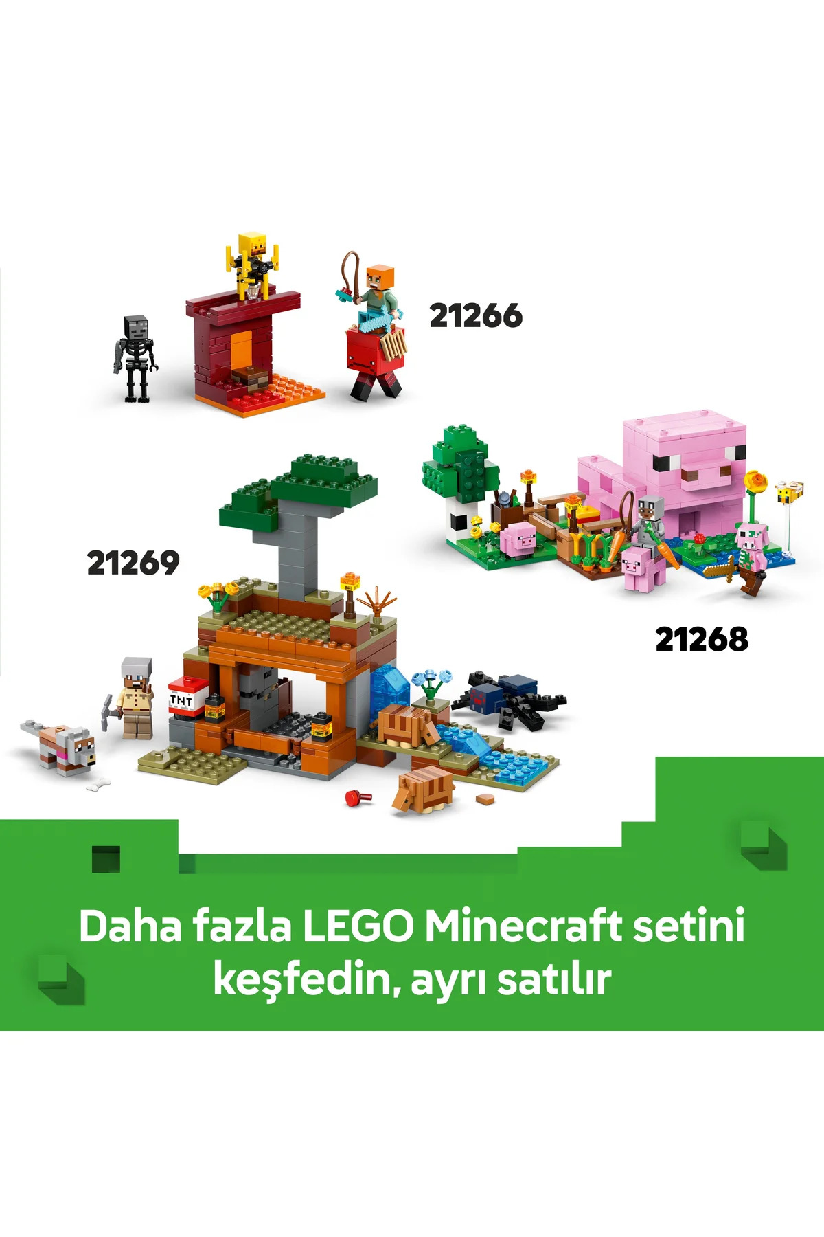 ® ماینکرفت® کیت بازی گشتی صحرایی ایلیجر برای کودکان ۲۱۲۶۷