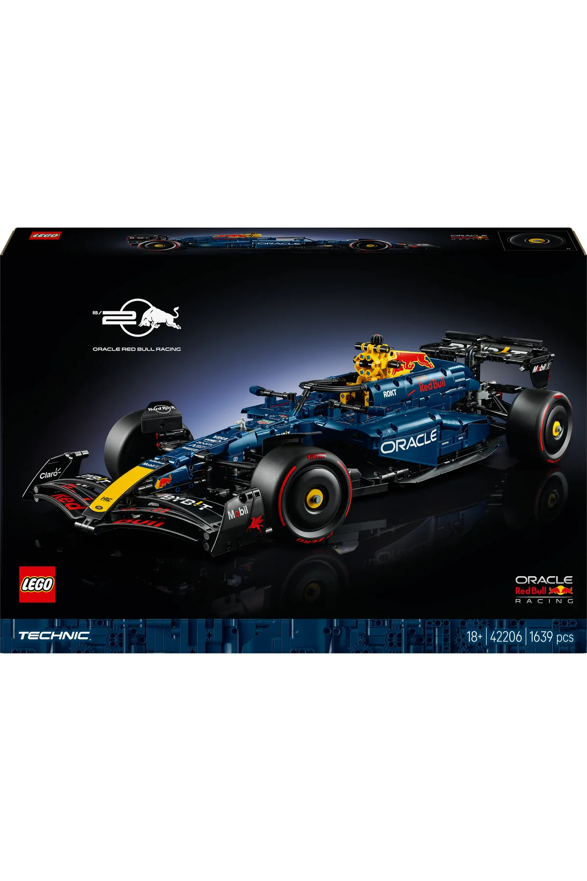 LEGO ® Technic Oracle Red Bull Racing RB20 F1 Araba 42206 - 18+ Yarış Arabası Modeli Yapım Seti (1639P) fotoğrafı 3 (önizleme)