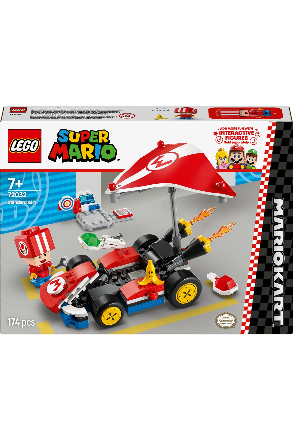 ® سوپر ماریو™: ماریو کارت™ – مجموعه اسباببازی کارت و ماشین استاندارد ۷۲۰۳۲