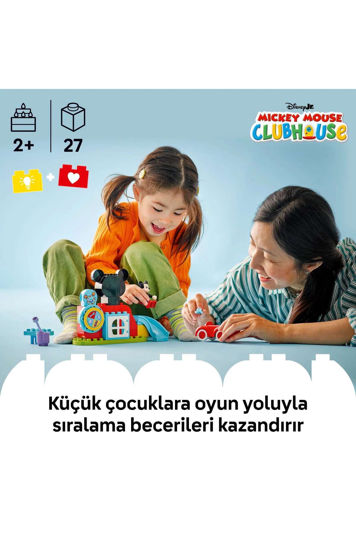 LEGO ® DUPLO® | Disney Mickey Fare’nin Kulüp Evi ve Arabası 10454 - 2+ Eğitici Oyuncak Yapım Seti (27P) fotoğrafı 5 (önizleme)