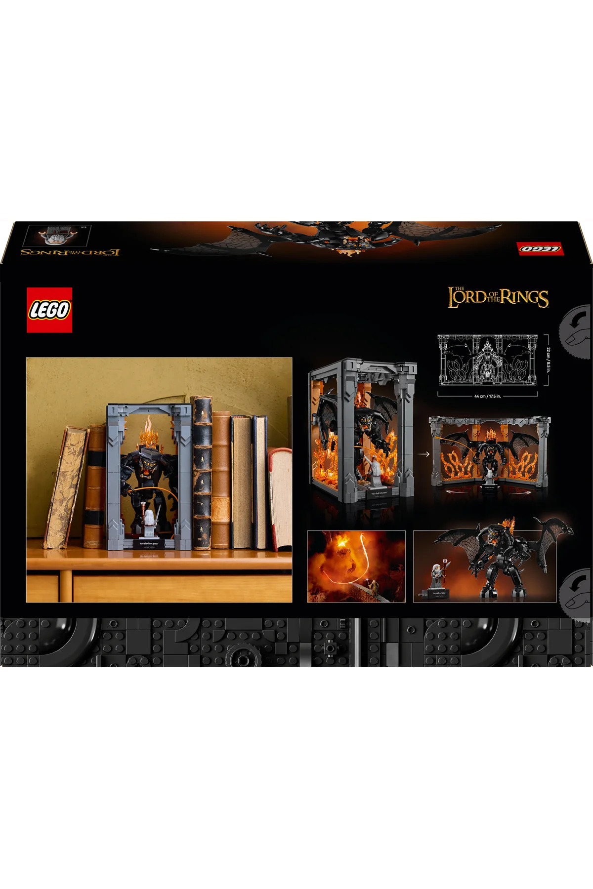 ® آیکانز لرد آو د رینگز: بالروگ ™ دکور قفسه کتاب 10367-کیت ساخت مدل برای بزرگسالان (1201P)