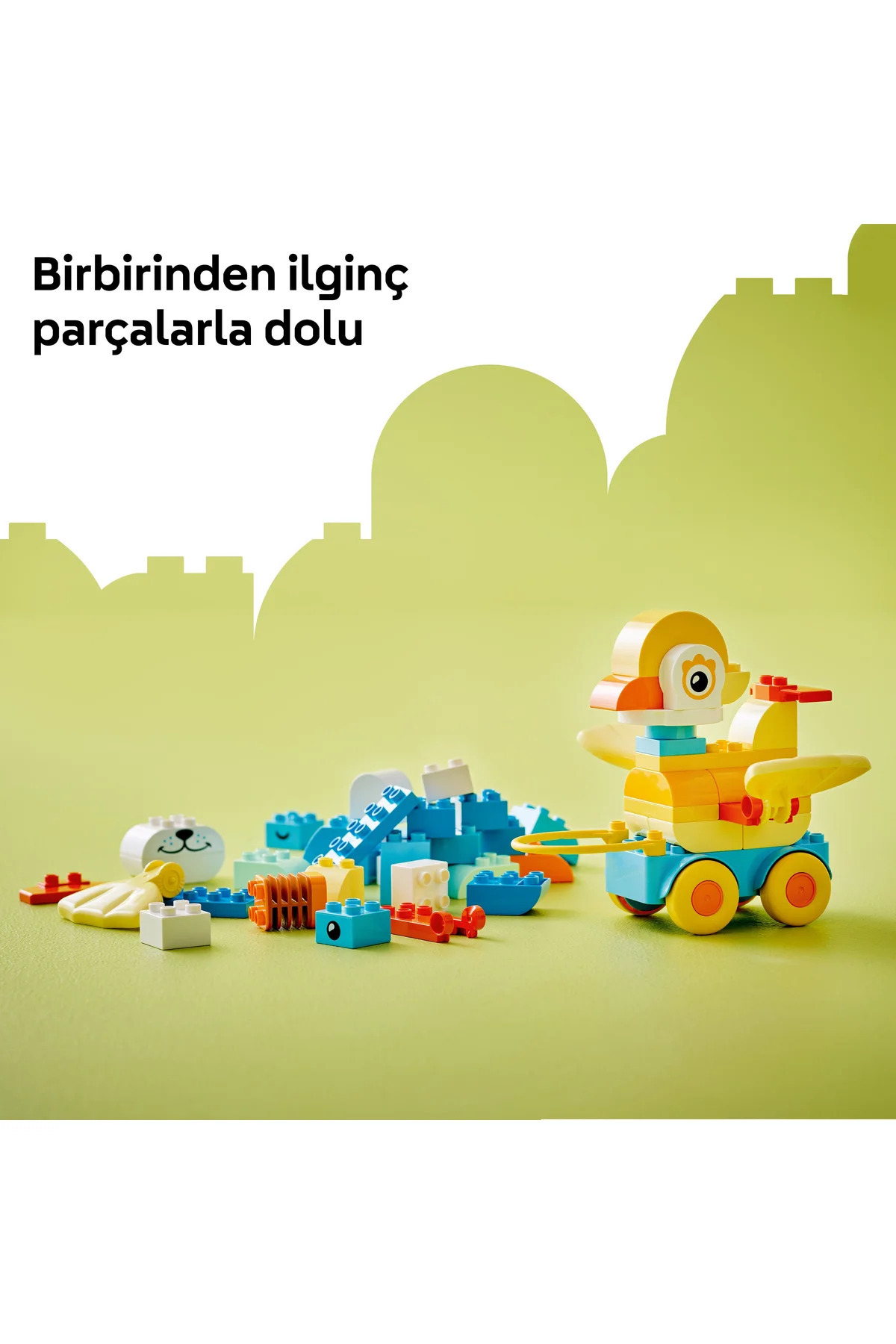 ® Duplo ® شهر ۳ در ۱ حیوانات چرخ‌دار ۱۰۴۴۸ – مجموعه ساختنی اسباب‌بازی آموزشی ۲+ (۵۸ قطعه)