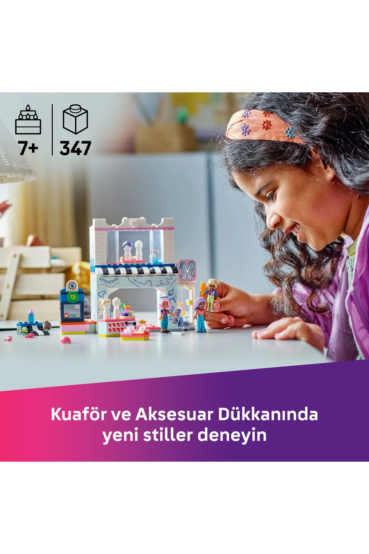 مجموعه ساختنی سالن مو و لوازم جانبی فرندز ®، ۴۲۶۶۲، برای کودکان ۷ سال به بالا (۳۴۷ قطعه)