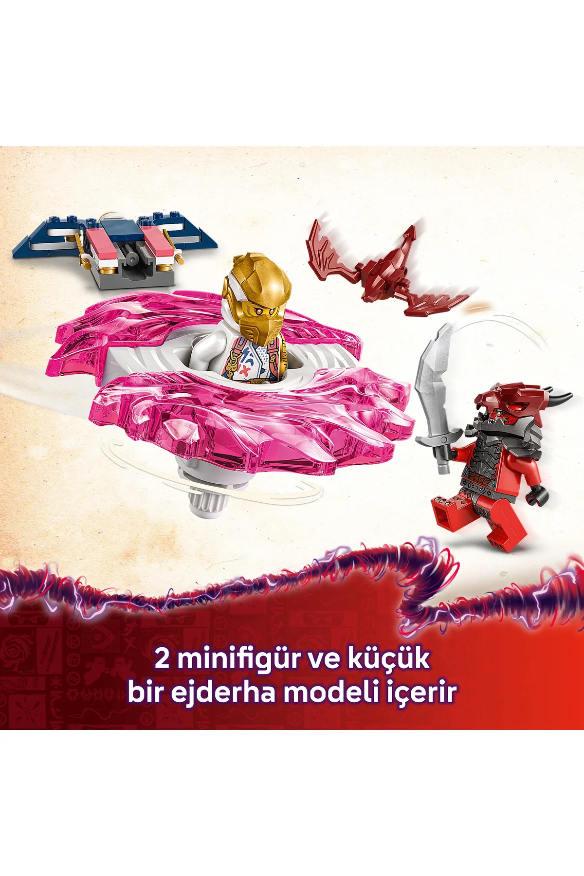 ® NINJAGO® سِت اسباببازی اکشن اسپینجیتسو چرخان اژدهای سُرا ۷۱۸۲۴