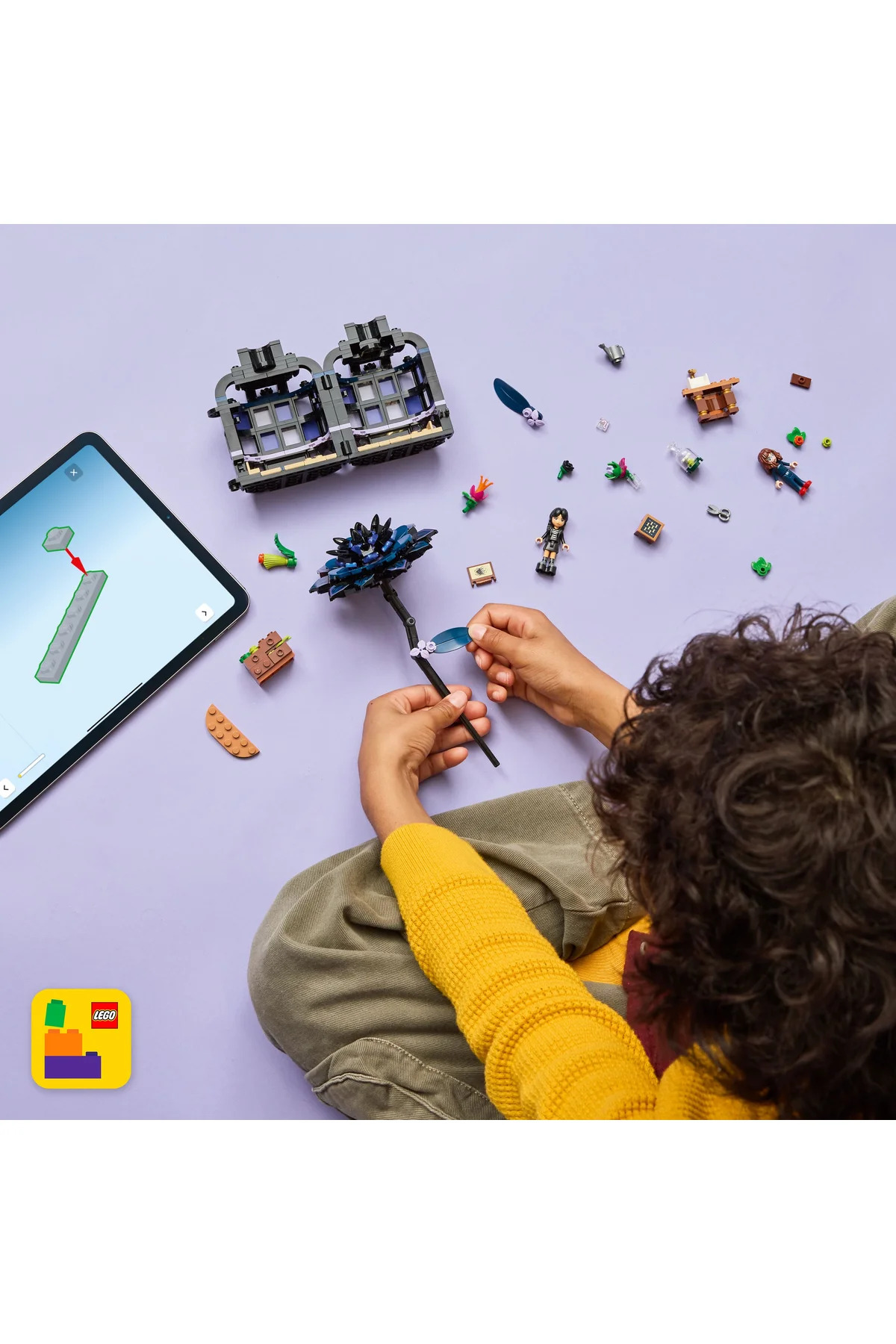 ® Wednesday Black Star Flower 76784 - کیت ساخت مدل گل برای کودکان ۹ سال به بالا (۳۵۸ قطعه)