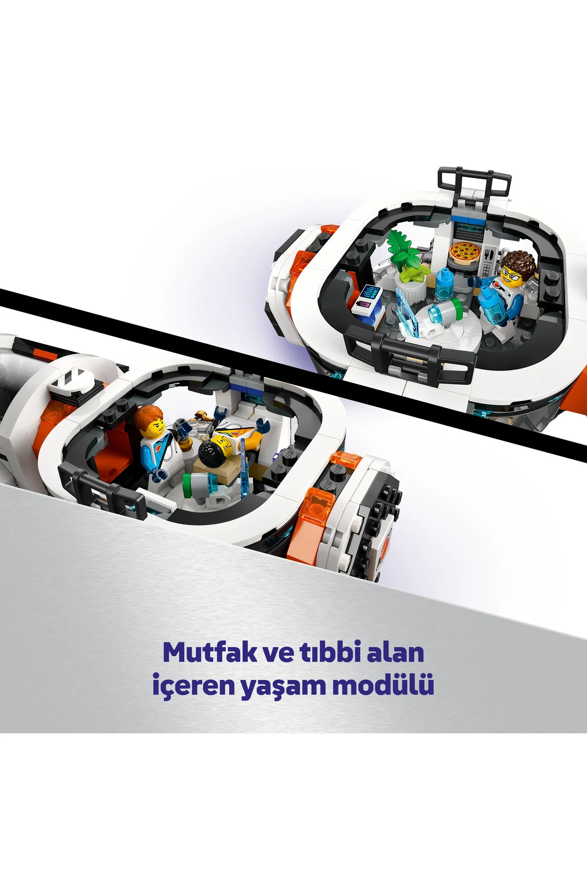 کشتی فضایی ماژولار شهری گالاکتیک ۶۰۴۴۶ ® - مجموعه ساختنی اسباب‌بازی خلاقانه برای کودکان ۷+ (۷۱۷P)