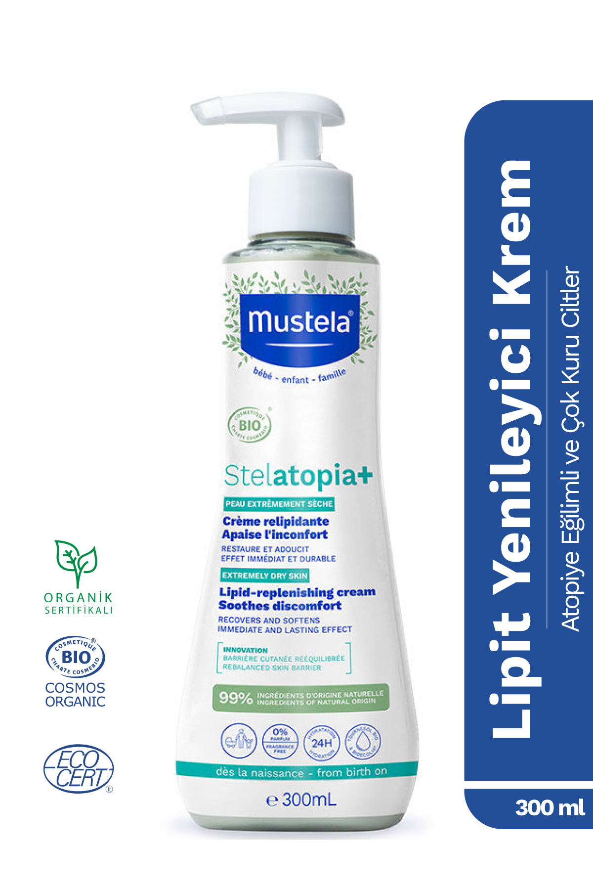 Mustela Stelatopia+ Lipit Yenileyici Krem 300 Ml