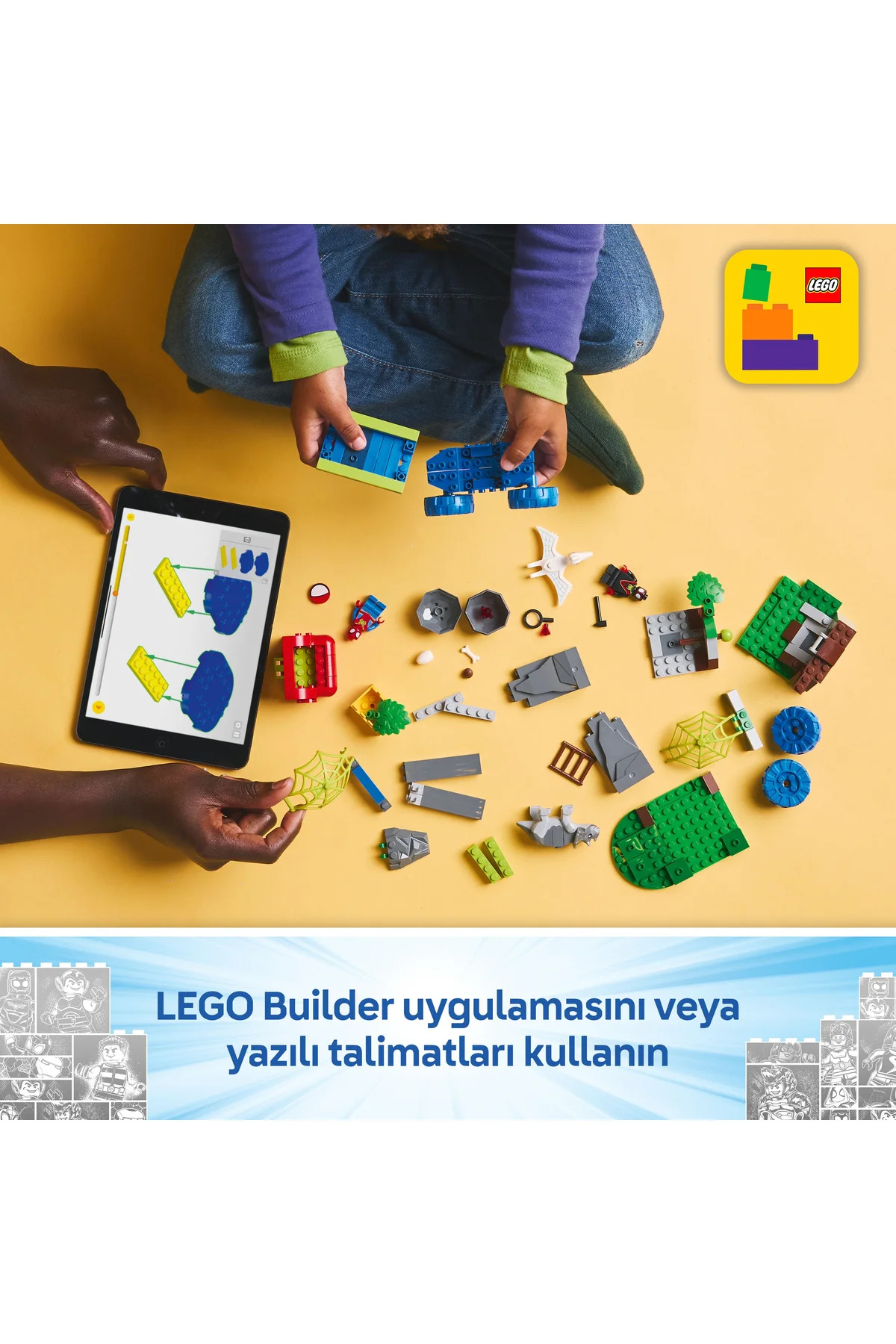 ® مجموعه ساختنی مارول اسپایدی و دوستان شگفت‌انگیزش ۱۱۱۹۹ برای کودکان ۴ سال به بالا (۱۳۶ قطعه)