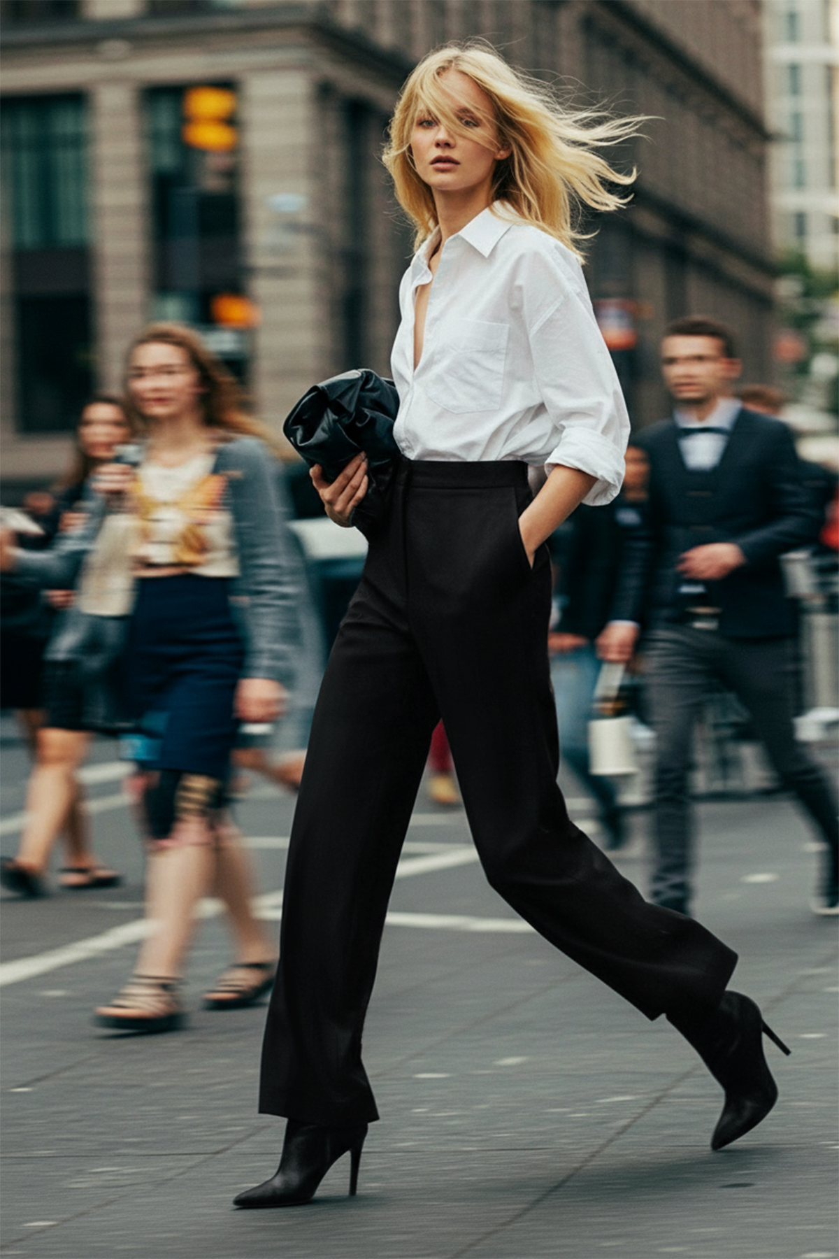 Trendyolmilla  Teen Siyah Fitted Likralı Esnek Wide Leg/Geniş Paça Pantolon TWOAW26PL00009