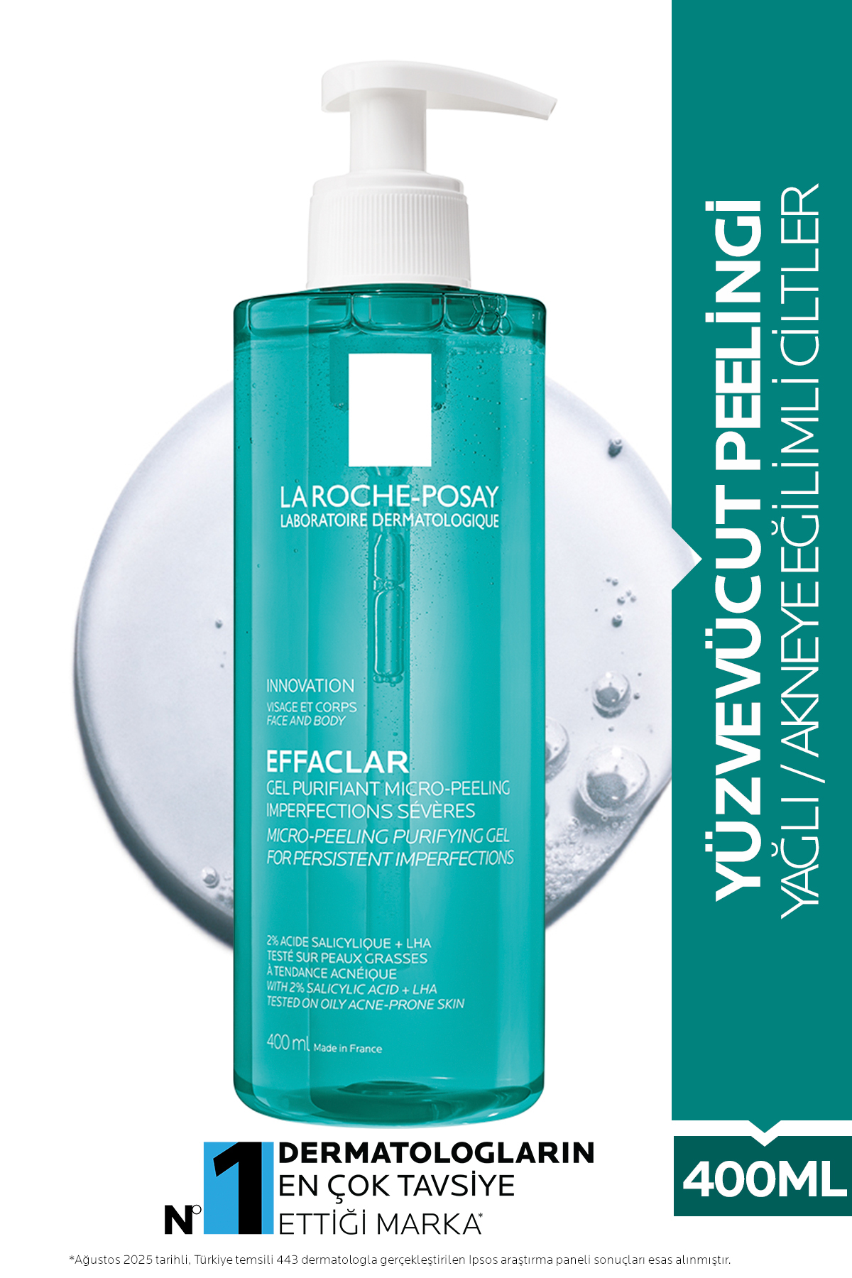 La Roche Posay Effaclar Yağlı Ve Akneye Eğilimli Ciltler Için Yüz Ve Vücut Peelingi 400 ml