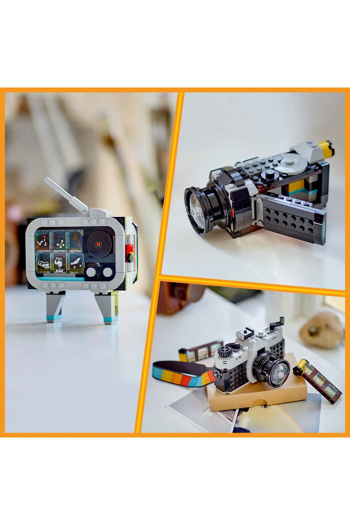 ® Creator مجموعه ساختنی دوربین رترو ۳ کاره ۳۱۱۴۷ برای کودکان ۸ سال به بالا (۲۶۱ قطعه)