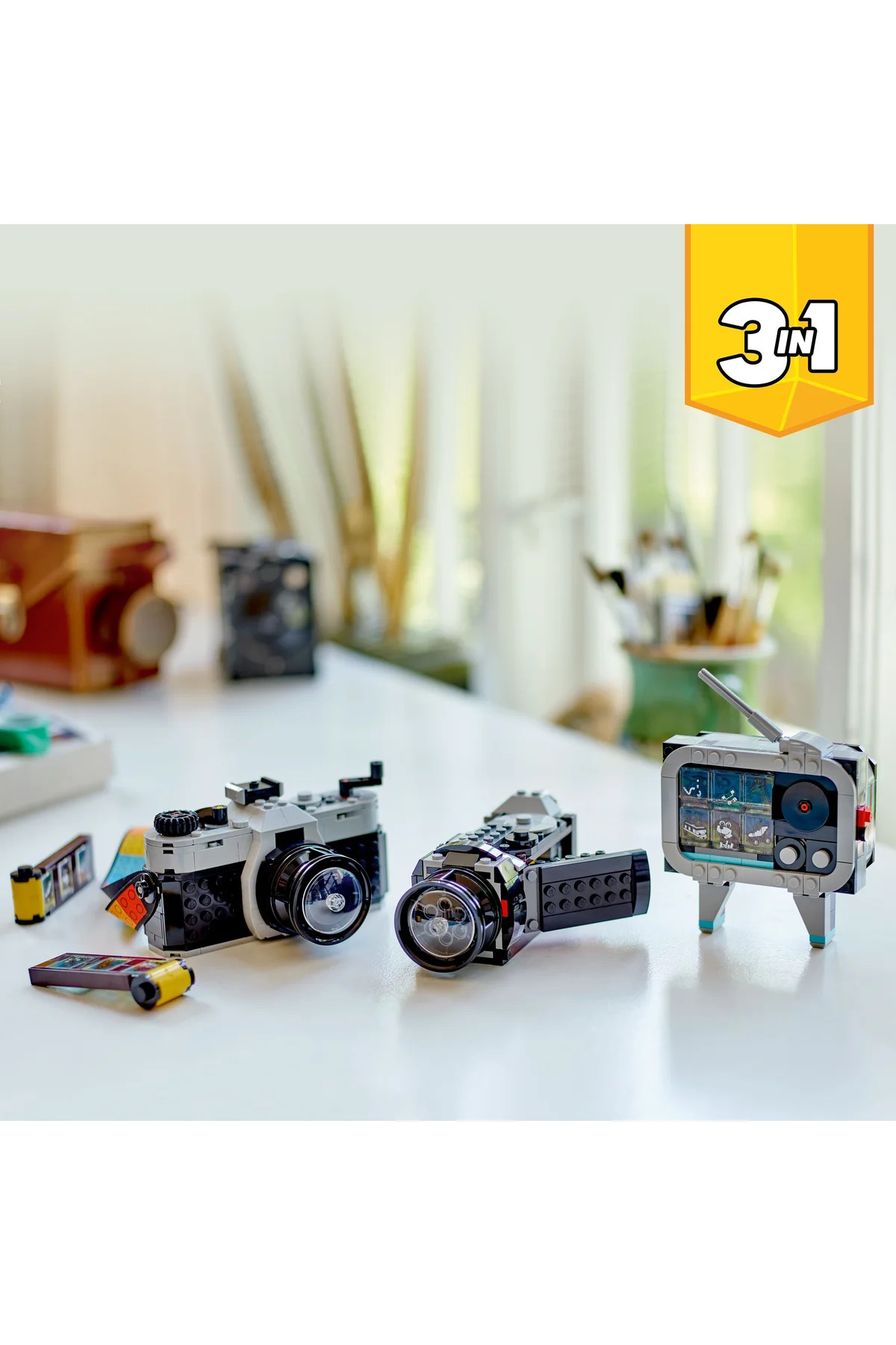 ® Creator مجموعه ساختنی دوربین رترو ۳ کاره ۳۱۱۴۷ برای کودکان ۸ سال به بالا (۲۶۱ قطعه)