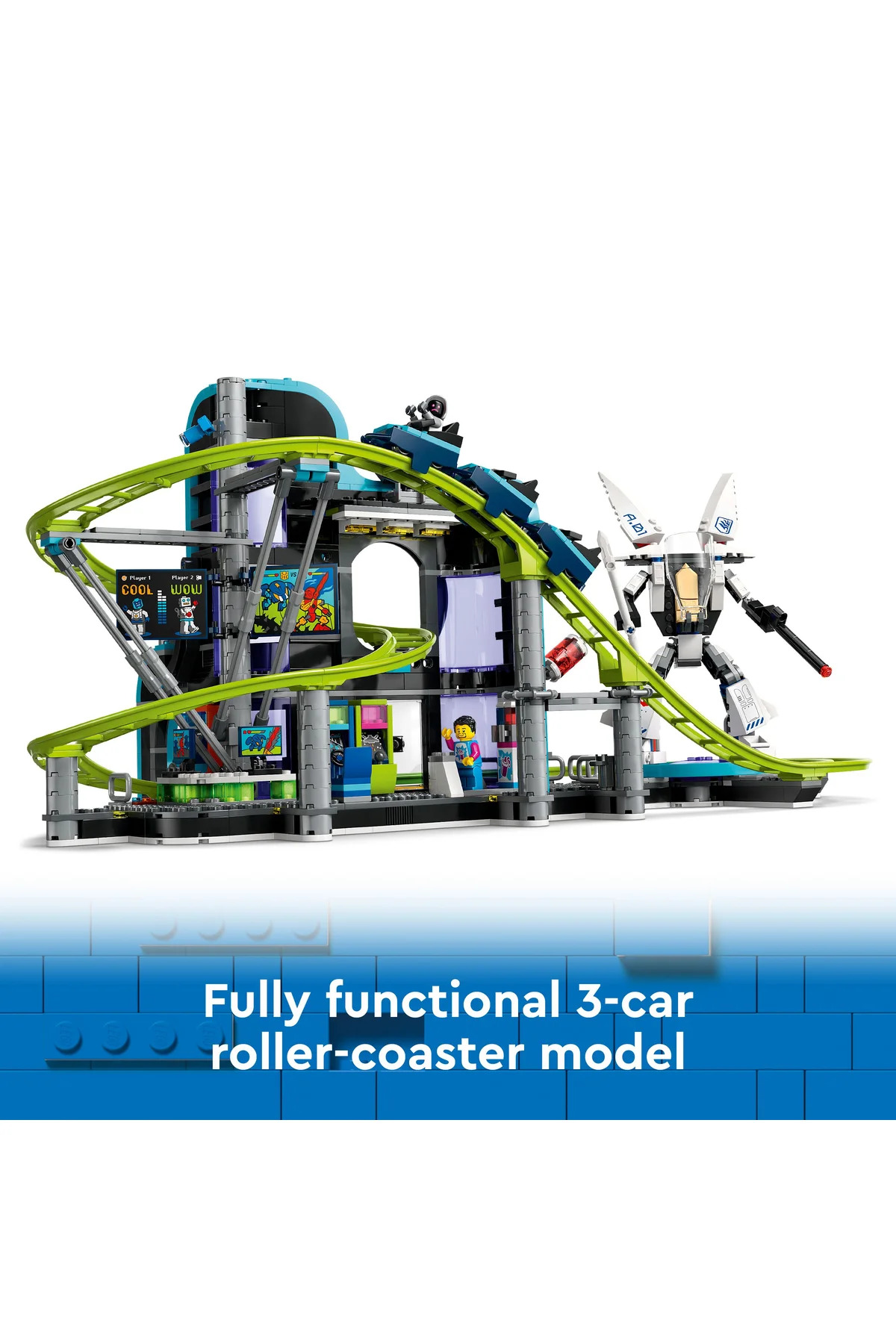 ® پارک رولرکوستر جهانی ربات شهری اسباببازی ۶۰۴۲۱