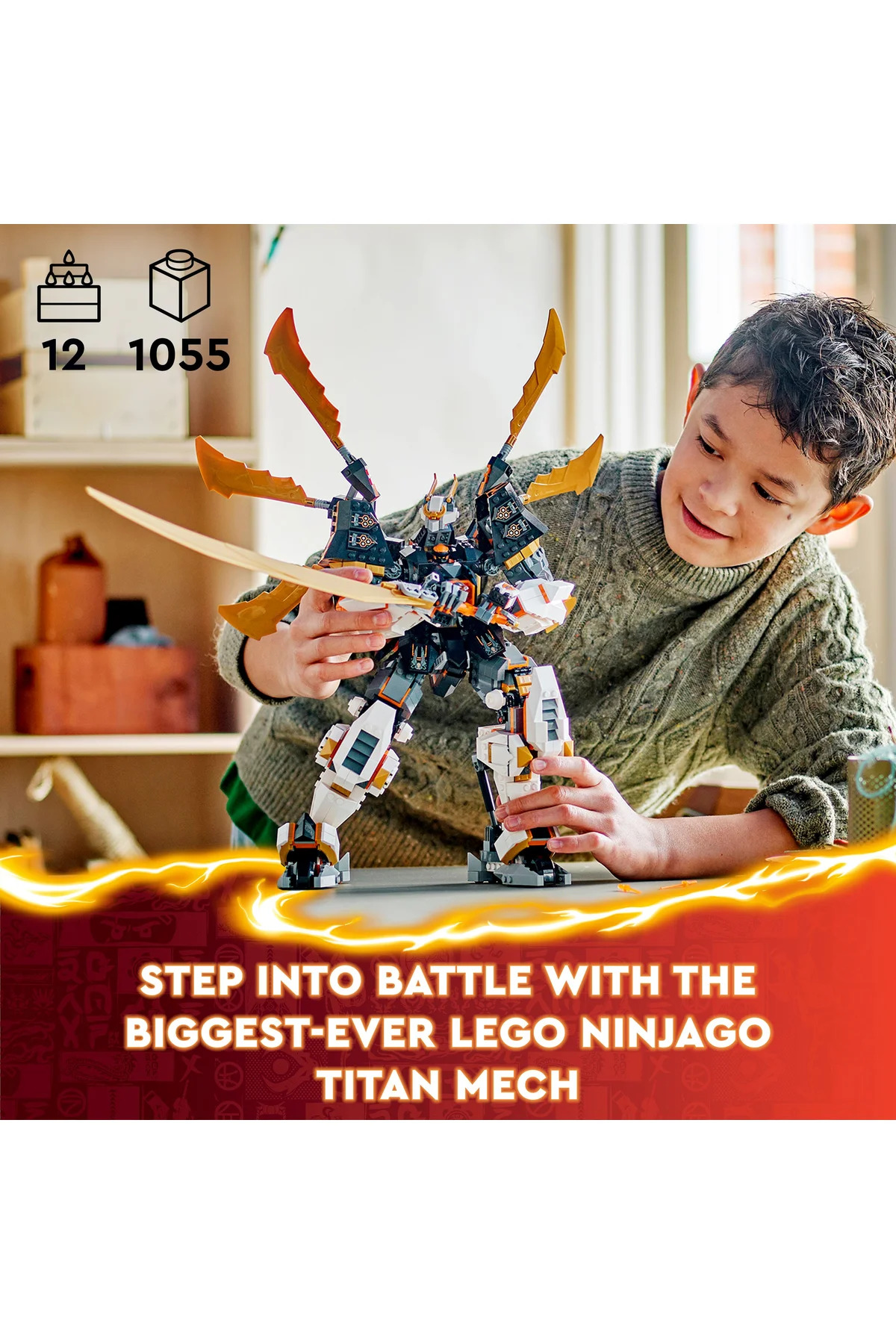 ® نینجاگو مِک اژدهای تایتان کول ۷۱۸۲۱ مجموعه ساختنی برای کودکان بالای ۱۲ سال (۱۰۵۵ قطعه)