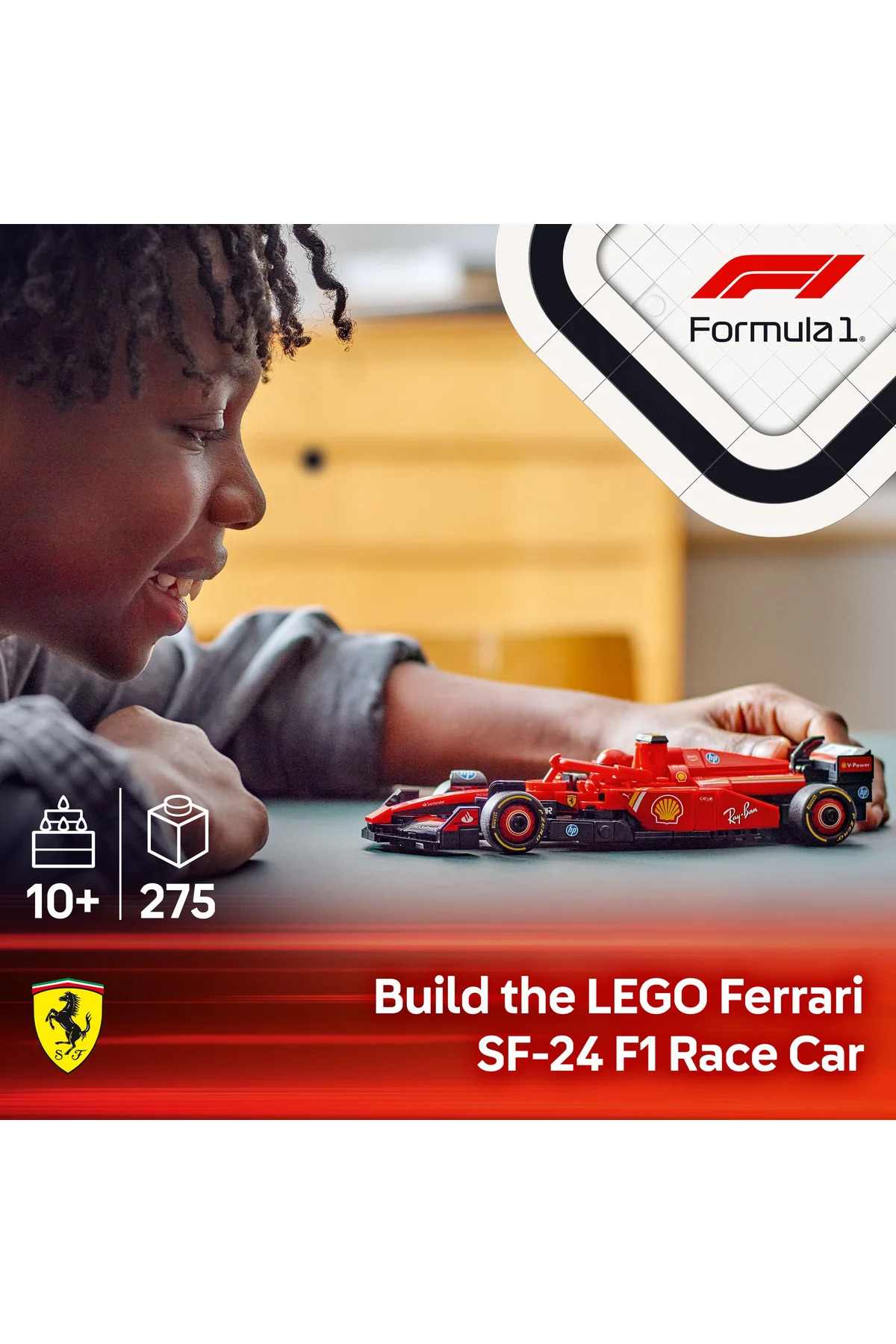 اسپید چمپیونز فراری SF-24 خودروی مسابقهای F1 شماره ۷۷۲۴۲ اسباببازی – مجموعه ساختنی ۱۰+ (۲۷۵ قطعه)
