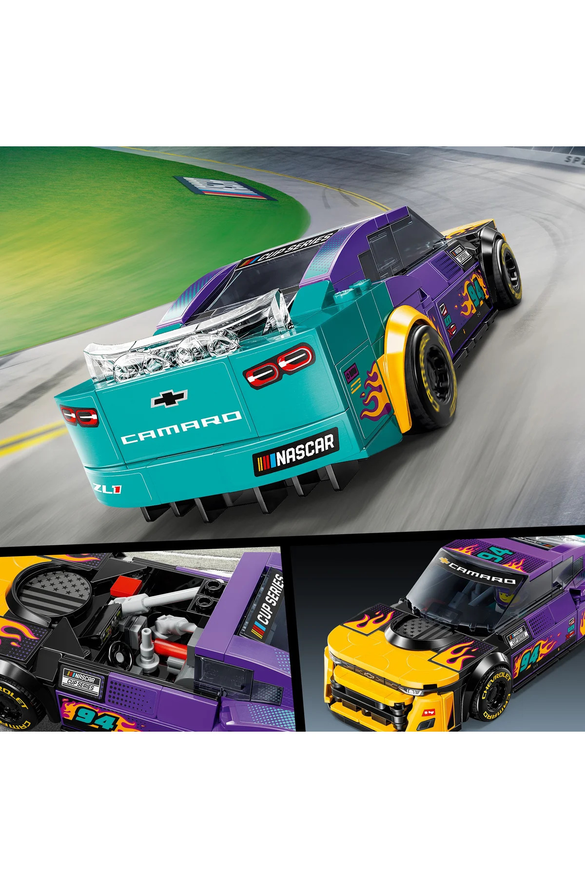 اسپید چمپیونز ® ناسکار نکس‌ژن شورولت کامارو ZL1 – ست ۷۶۹۳۵ برای کودکان ۹ سال به بالا (۳۲۸ قطعه)