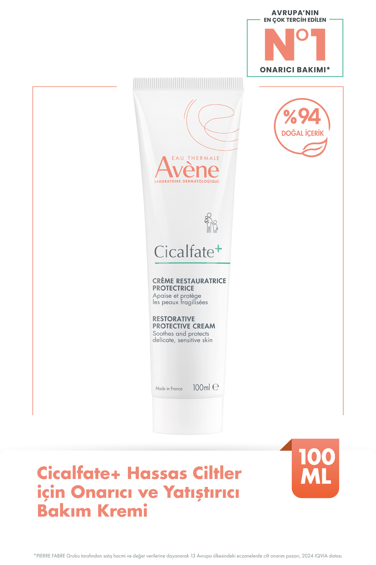Avene Cicalfate+ Hassas ve Yıpranmış Ciltler için Yatıştırıcı ve Onarıcı Bakım Kremi 100 ml