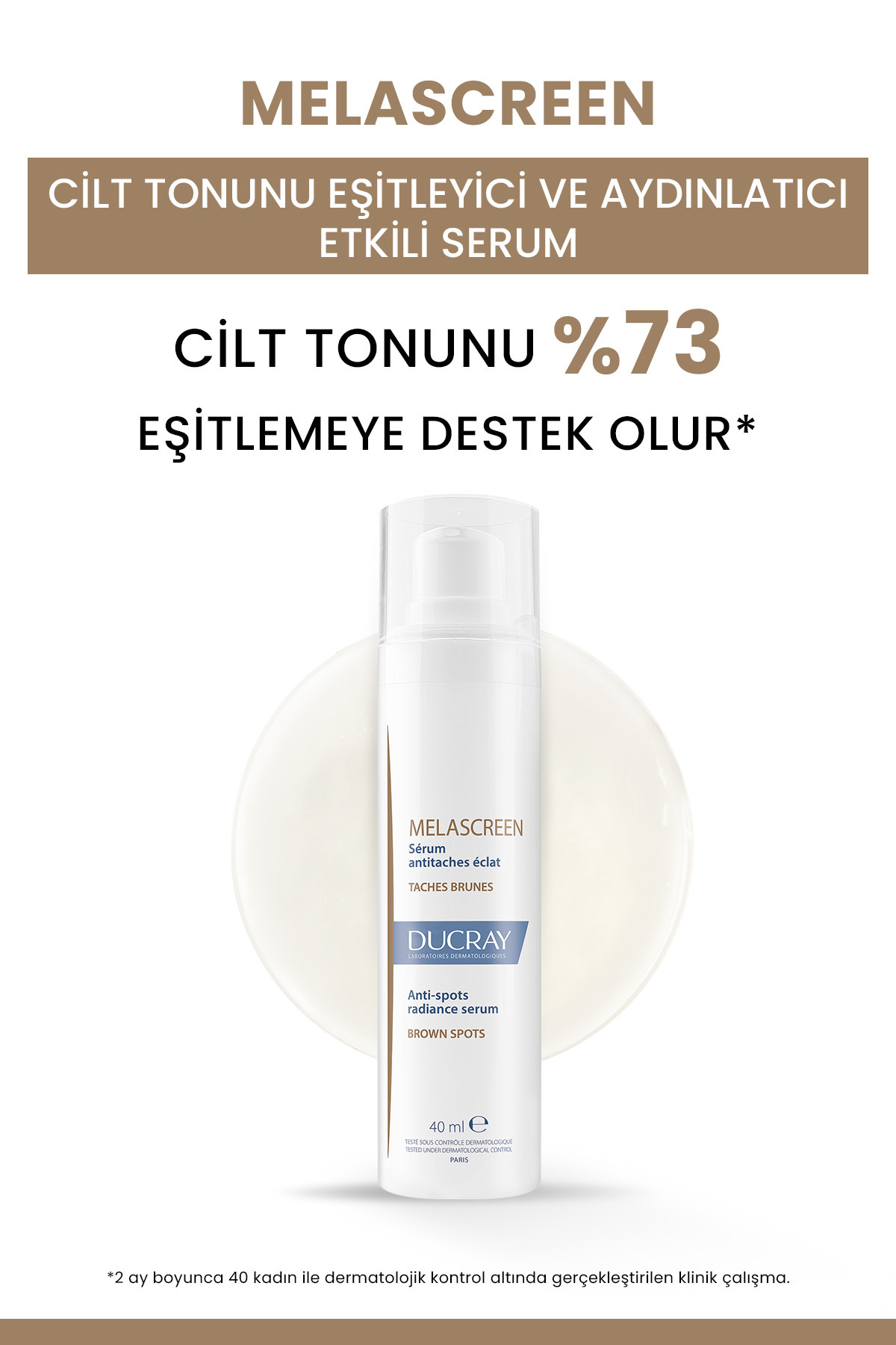 Melascreen Cilt Tonunu Eşitleyici ve Aydınlatıcı Etkili Serum 40 ml — 3282770389593 — تصویر 2 از 5