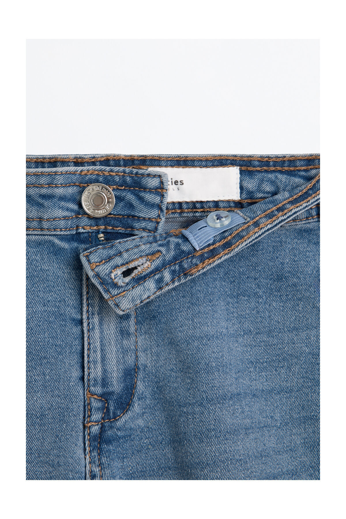 LEFTIES Dziecięce jeansy w kolorze granatowym z haftowaną gwiazdą