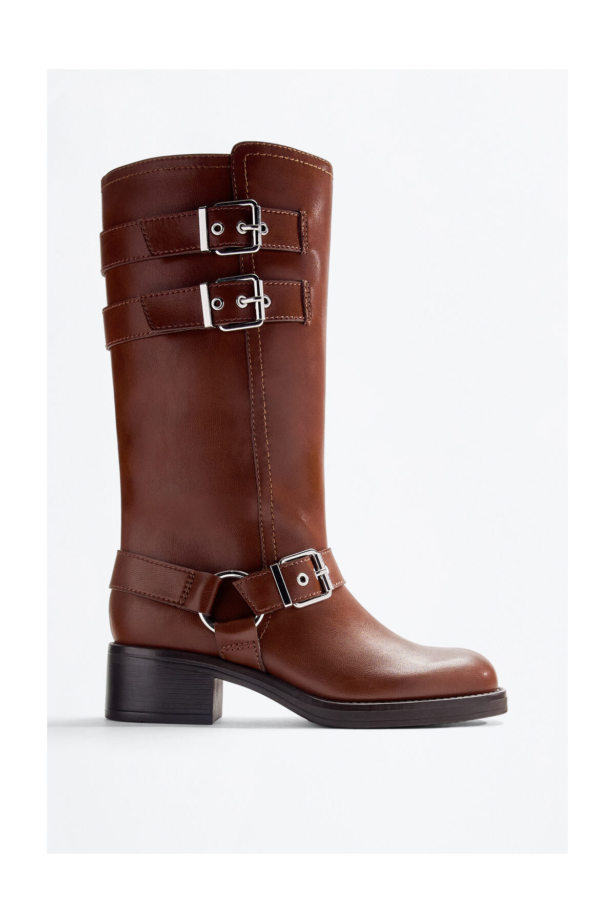 LEFTIES Damskie płaskie buty z klamrą