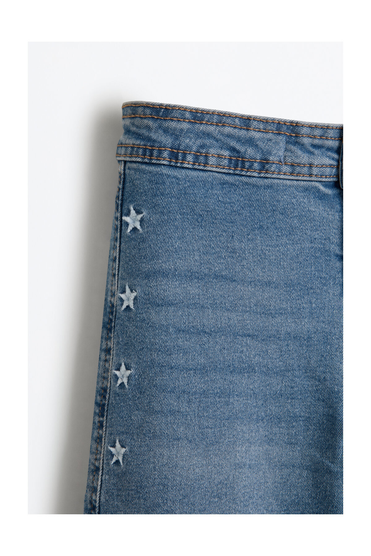LEFTIES Dziecięce jeansy w kolorze granatowym z haftowaną gwiazdą
