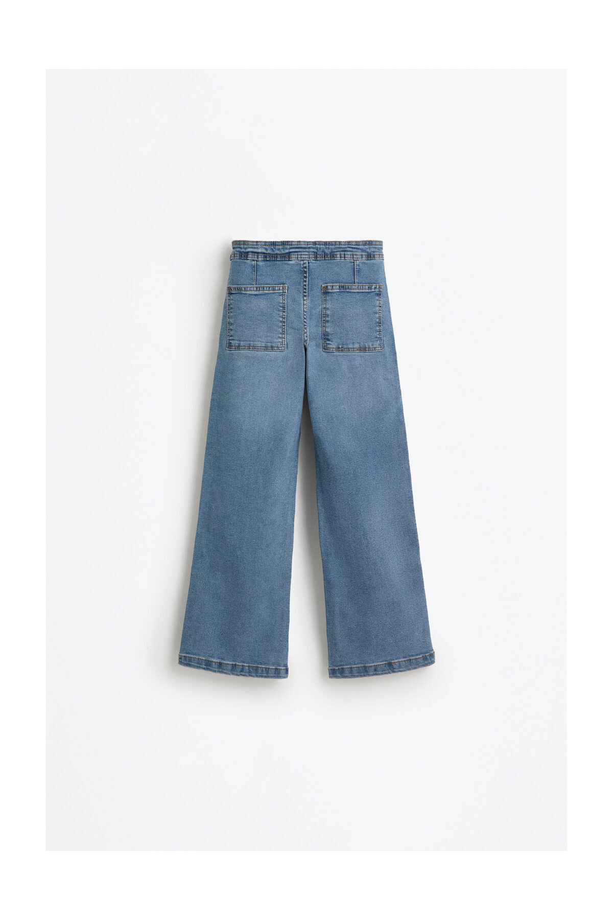 LEFTIES Dziecięce jeansy w kolorze granatowym z haftowaną gwiazdą