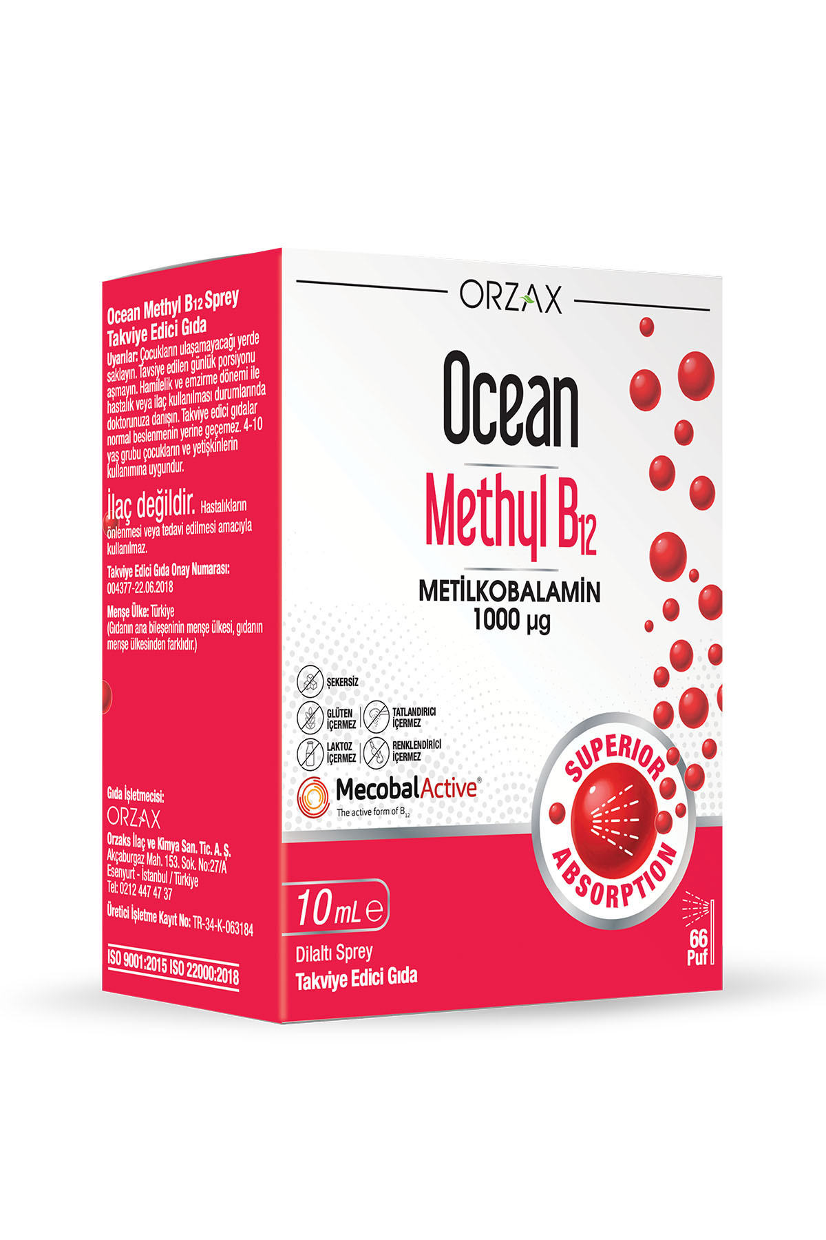 Ocean Methyl B12 1000mcg 10ml Sprey