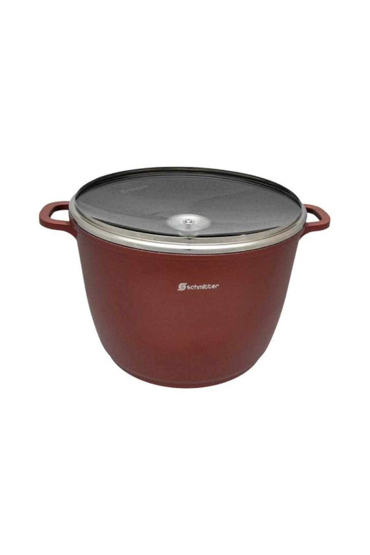 SCHMITTER Öntött kerámia edény fedővel, 28 cm magas, 300,28 Tc, 10,5 liter