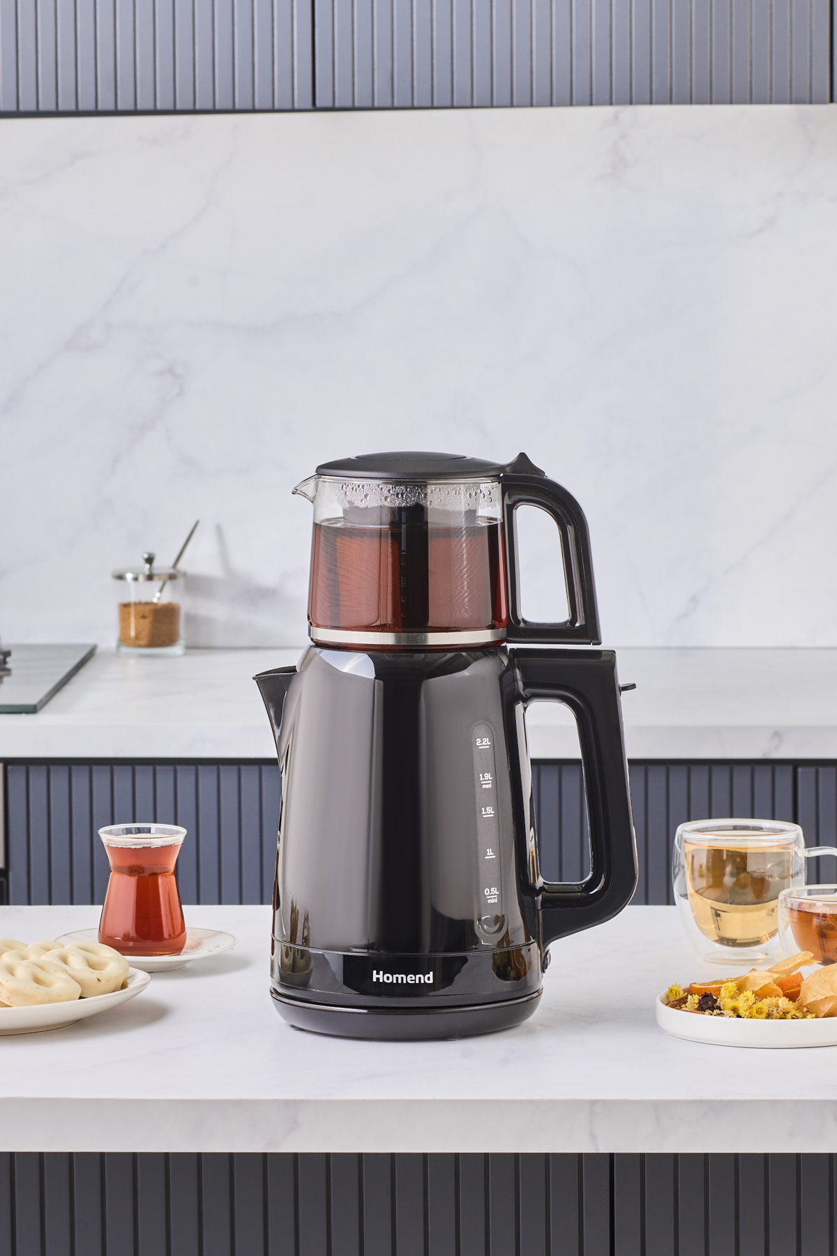 HOMEND Royaltea 1756H Plastik Çay Makinesi  Siyah