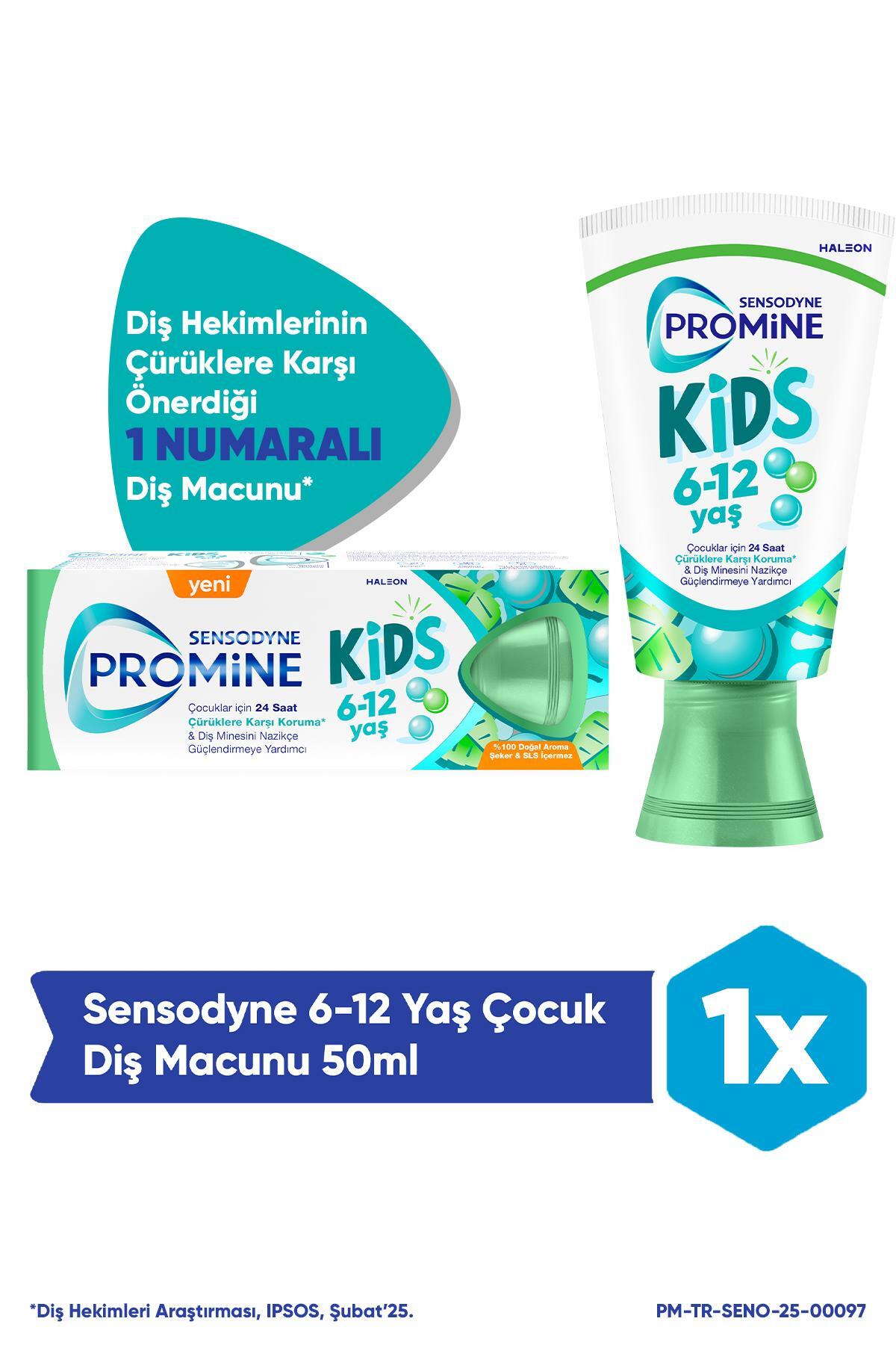 Sensodyne Promine 6 +Yaş Çocuk Diş Macunu 50ml - Bubble Gum Aromalı