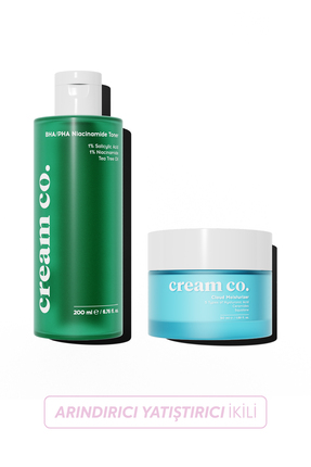 Cream Co. Arındırıcı Akne Kırışıklık Karşıtı Bariyer Güçlendirici Matlaştırıc...