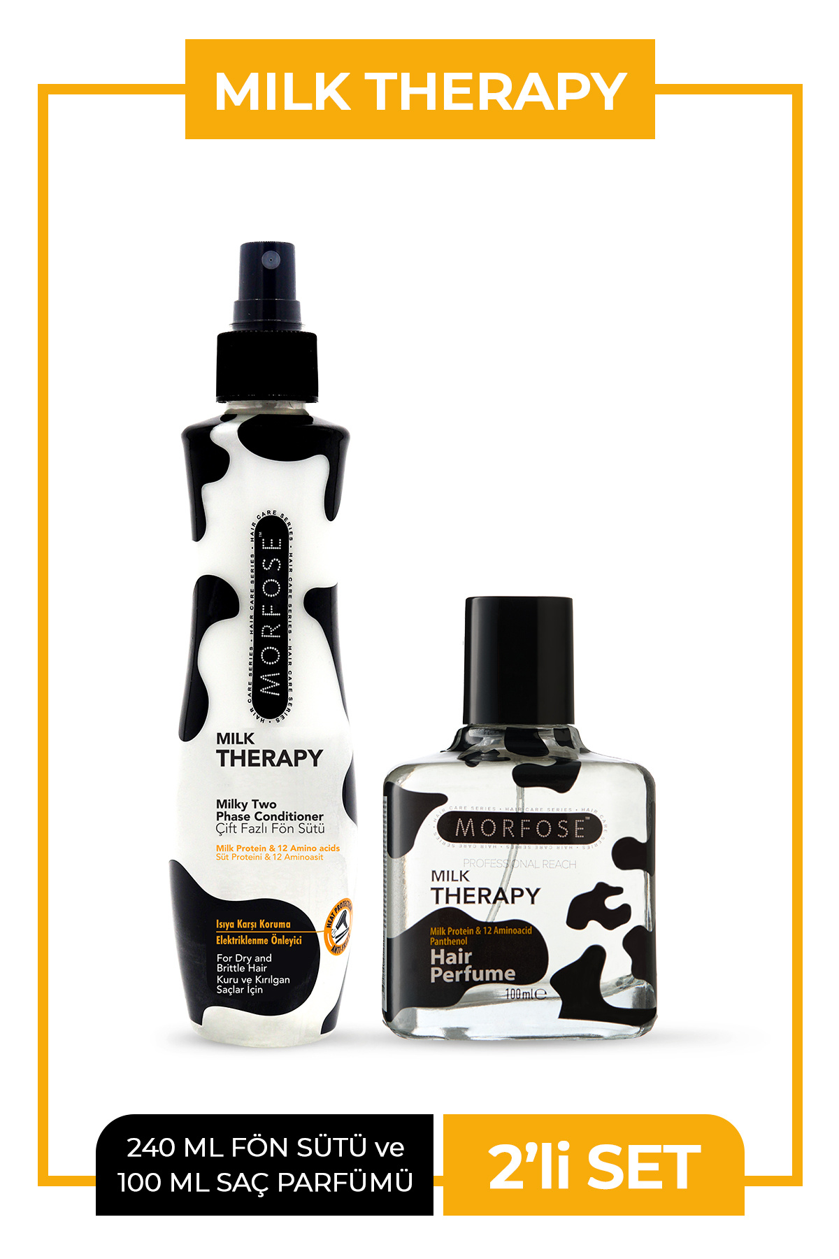 مورفوس عطر مو Milk Therapy 100 ml + Milk Therapy Blow Dry Milk 240 ml