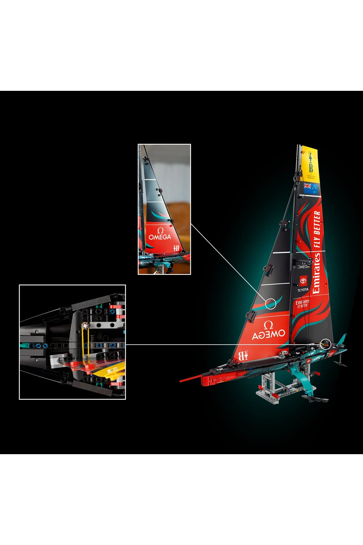 مجموعه ساختنی بزرگسالان ® Technic تیم امارات نیوزیلند AC75 42174 (۹۶۲ قطعه)