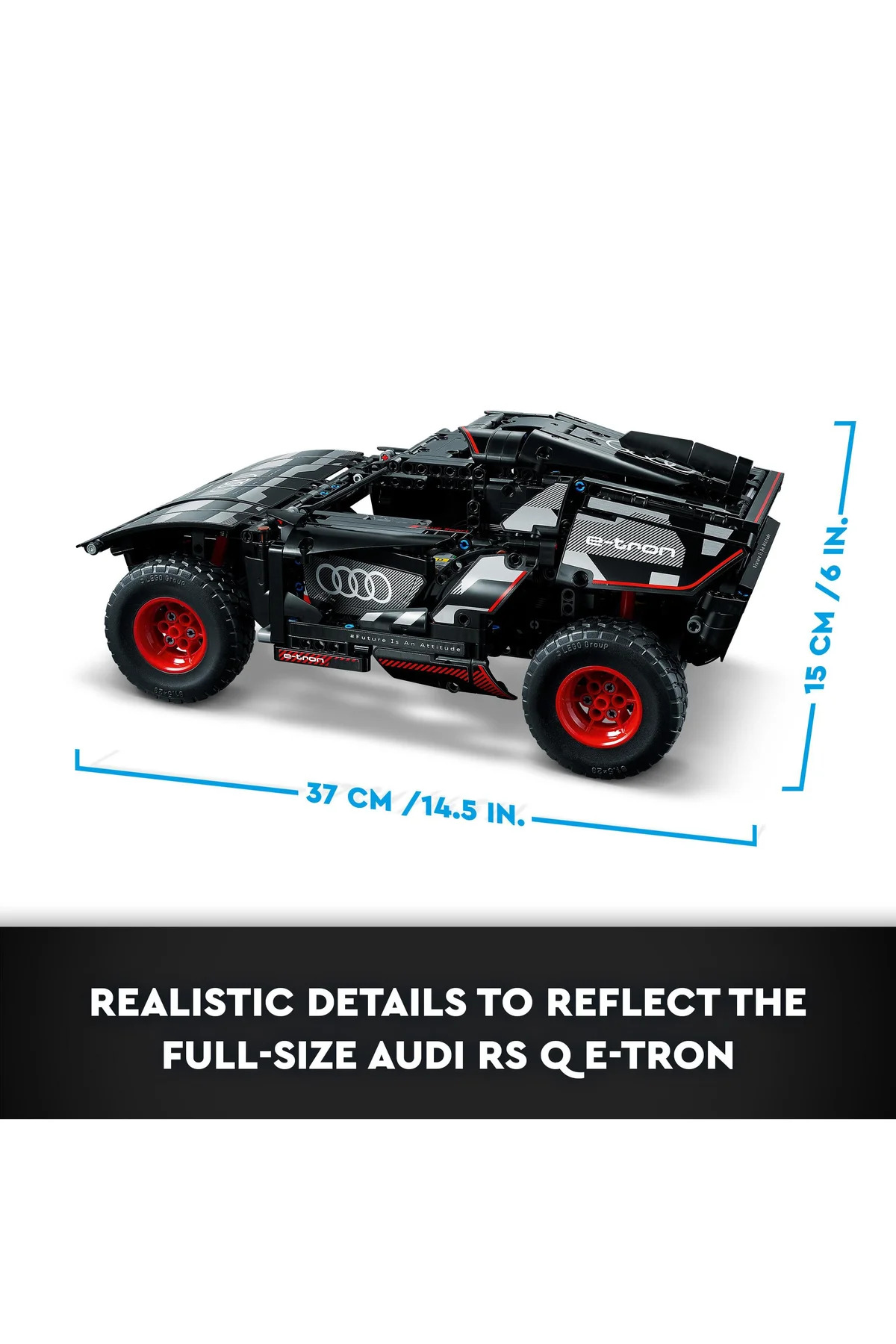 ® ست اسباببازی ساختنی تکنف Audi RS Q e-tron 42160 (۹۱۴ قطعه)
