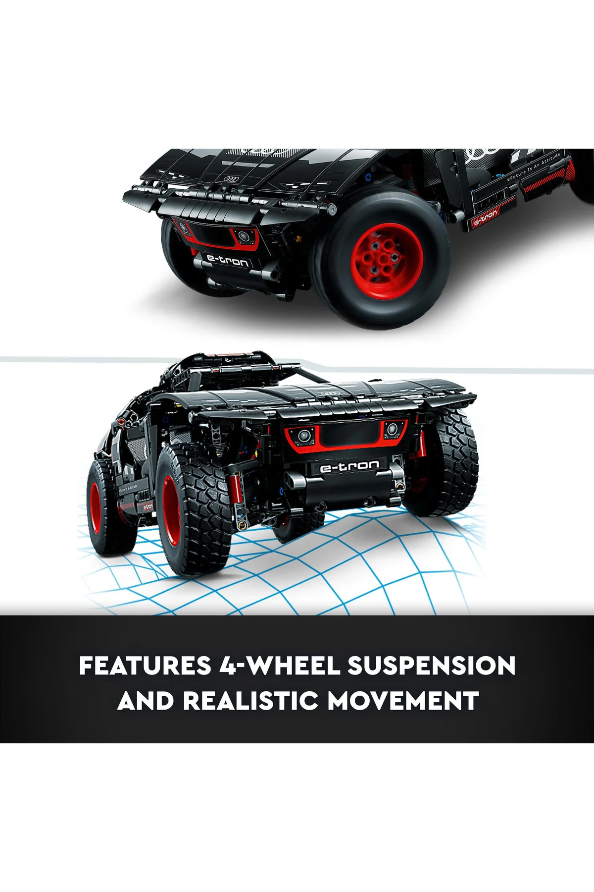 ® ست اسباببازی ساختنی تکنف Audi RS Q e-tron 42160 (۹۱۴ قطعه)