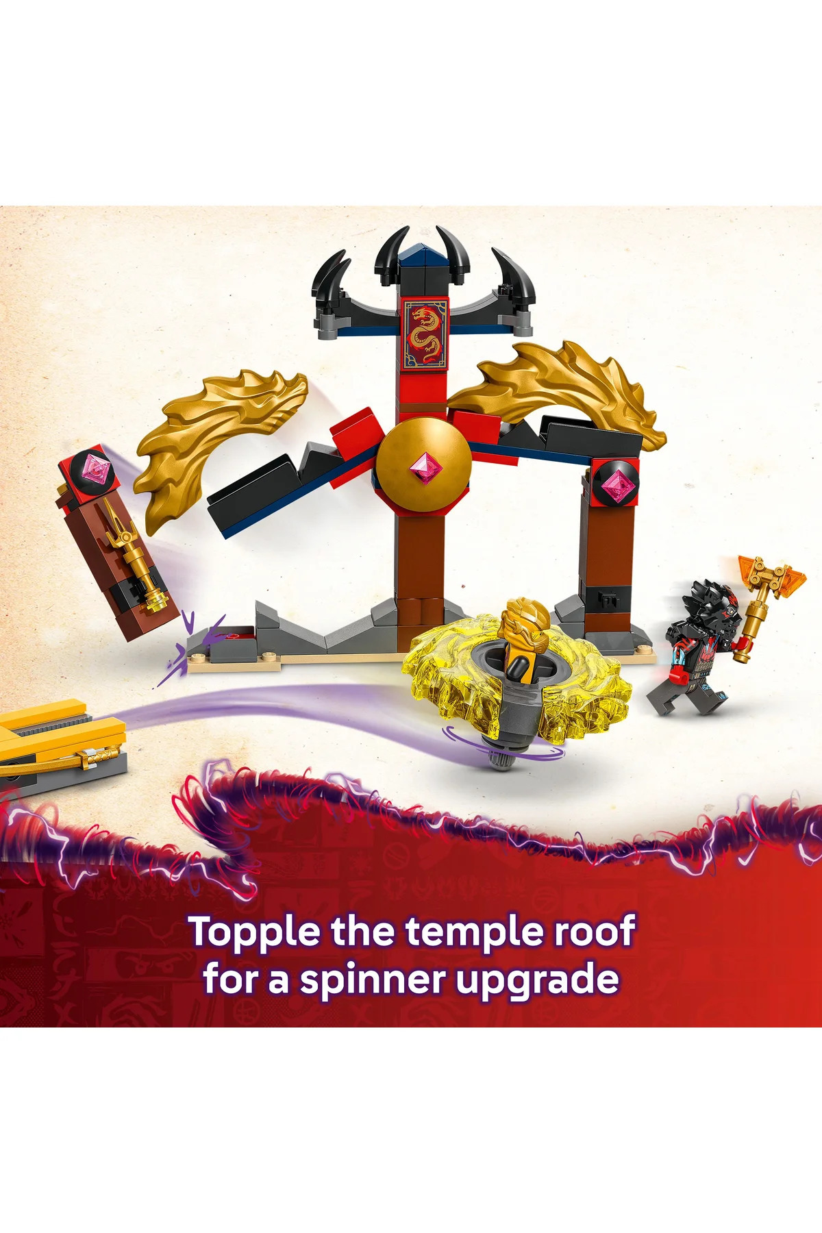 ® NINJAGO® بسته نبرد اسپین‌جیتسو اژدها، اسباب‌بازی اکشن، مجموعه ۷۱۸۲۶