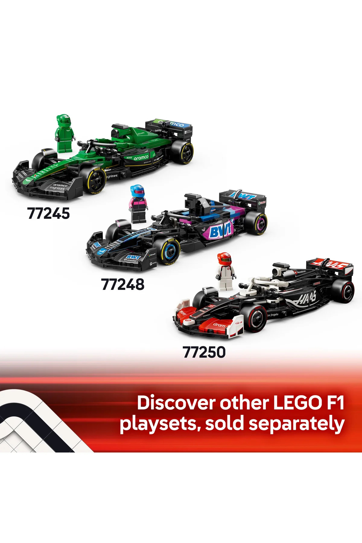 اسپید چمپیونز فراری SF-24 خودروی مسابقهای F1 شماره ۷۷۲۴۲ اسباببازی – مجموعه ساختنی ۱۰+ (۲۷۵ قطعه)