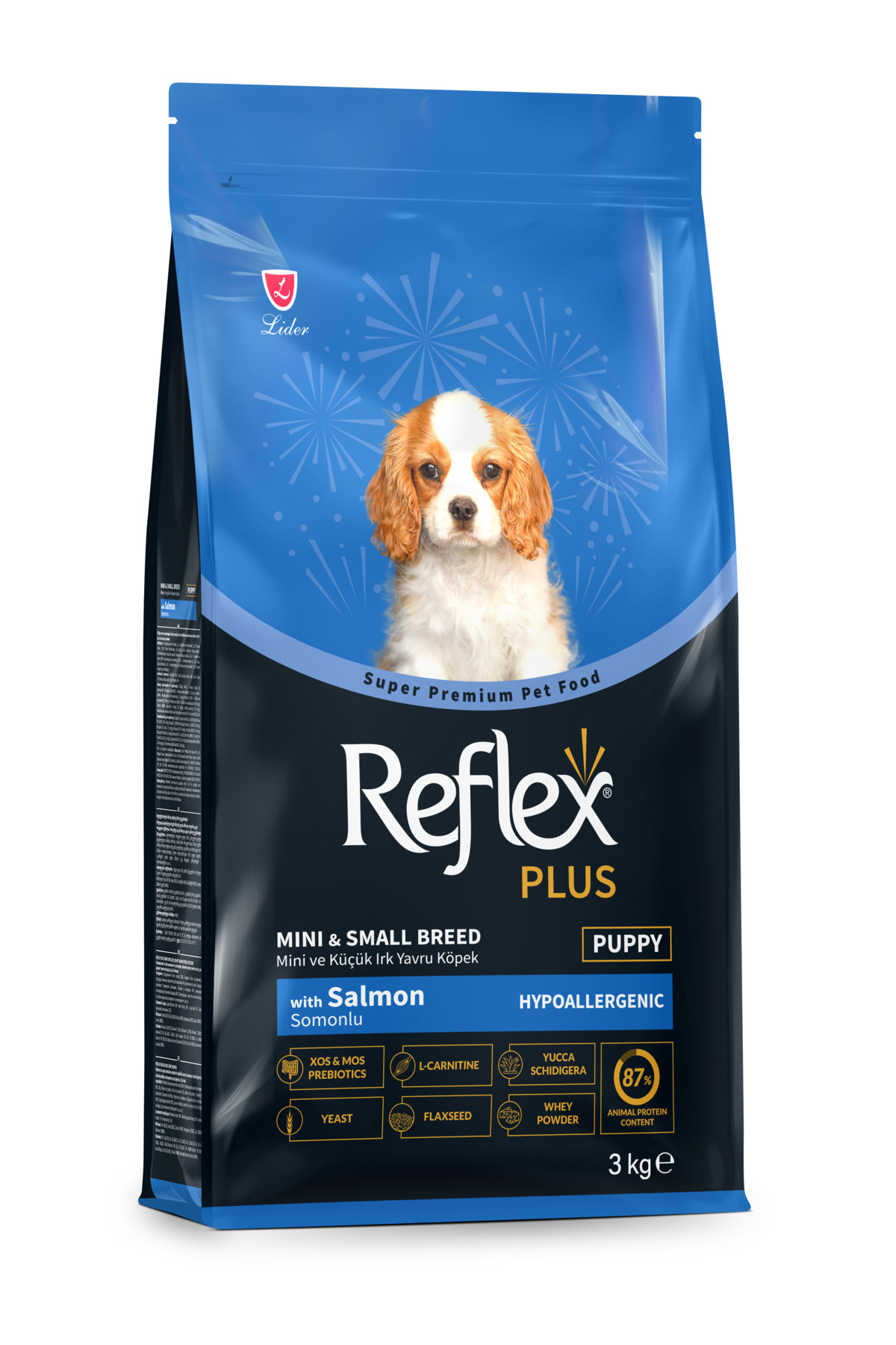 Reflex Plus Hipoalerjenik Mini ve Küçük Irklar için Somonlu Yavru Köpek Maması 3 kg