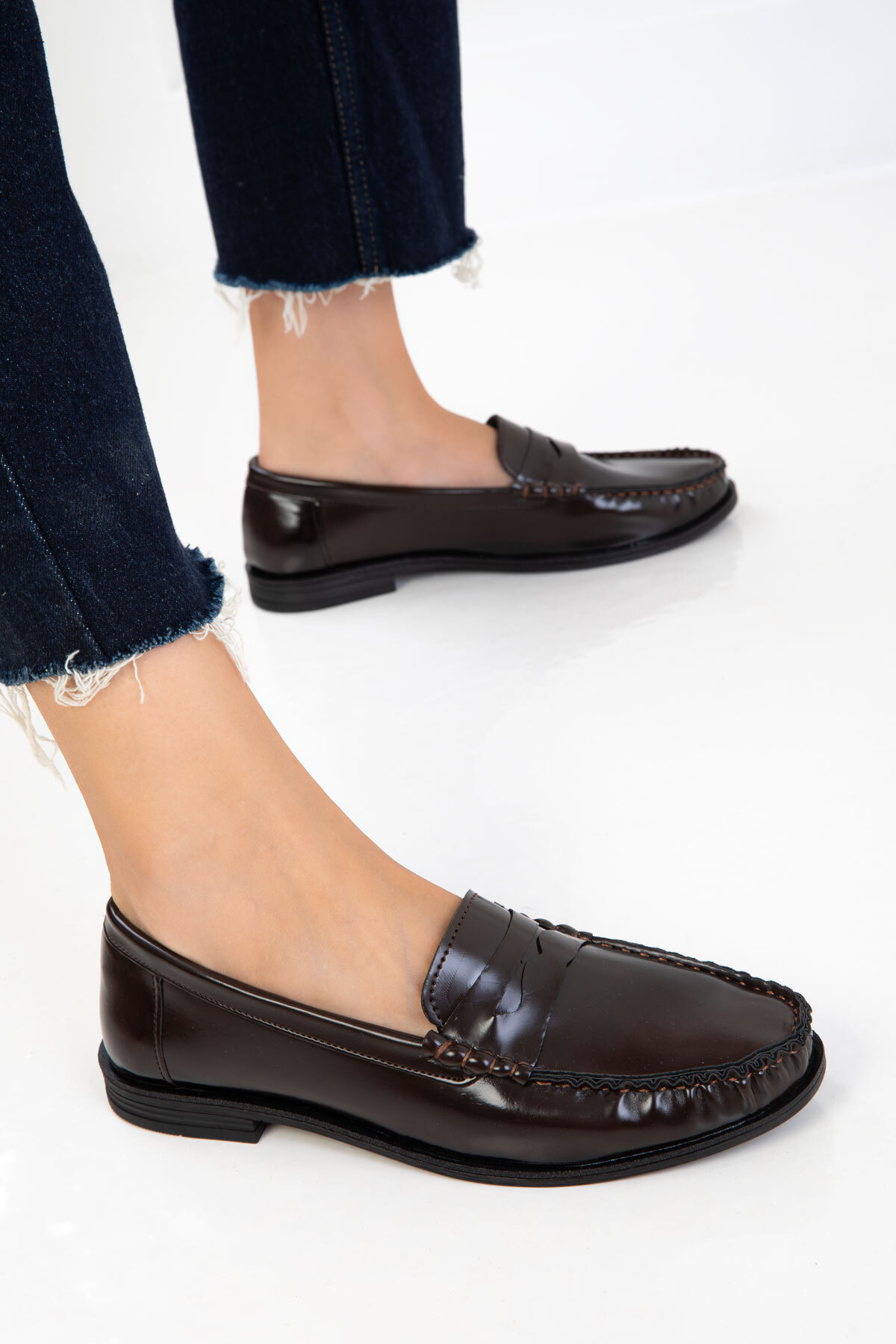 SOHO Kahve Açma Kadın Loafer Ayakkabı 20937 görsel 4