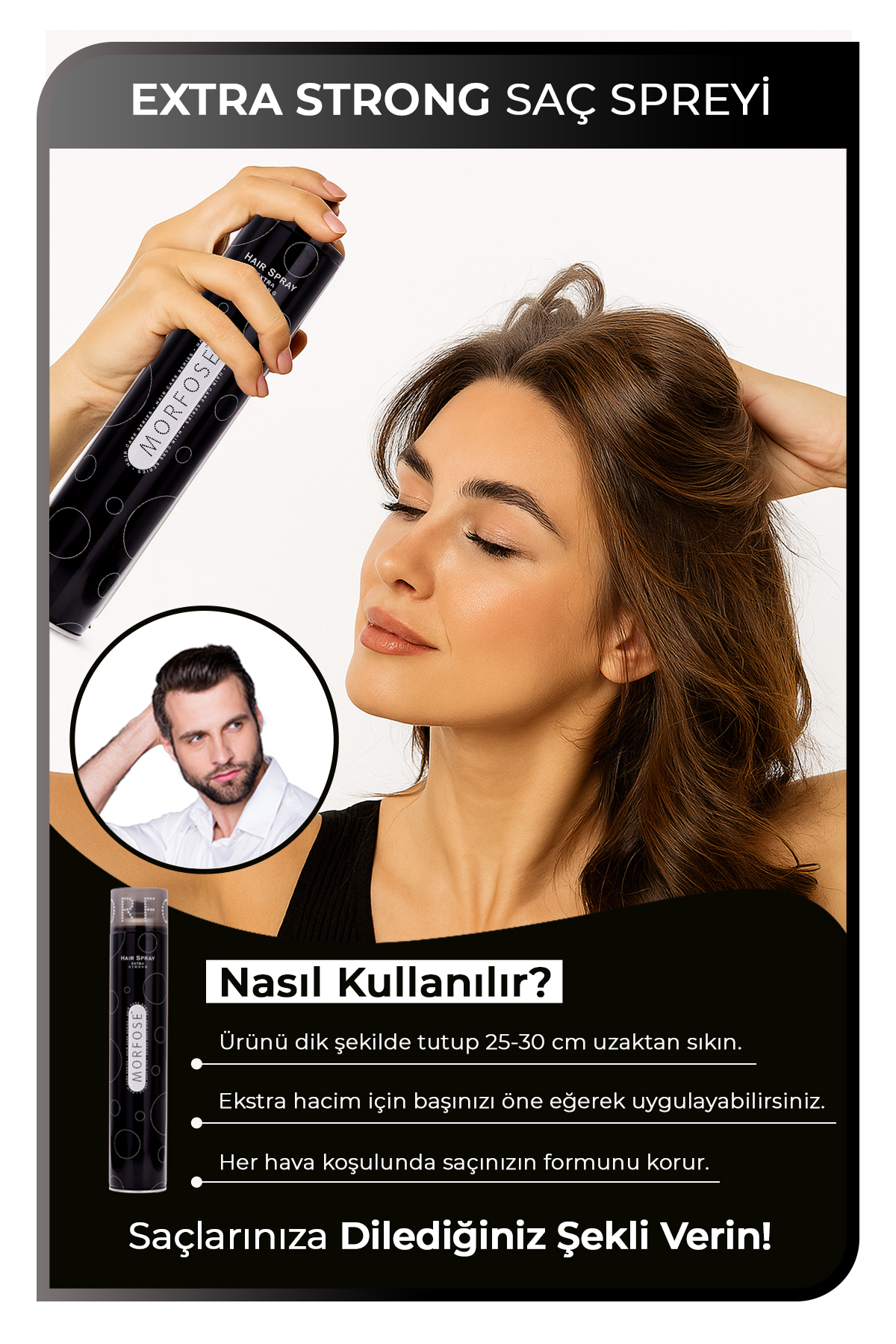 اسپری مو   Morfose | 8.69866E+12 اورجینال - تصویر 3