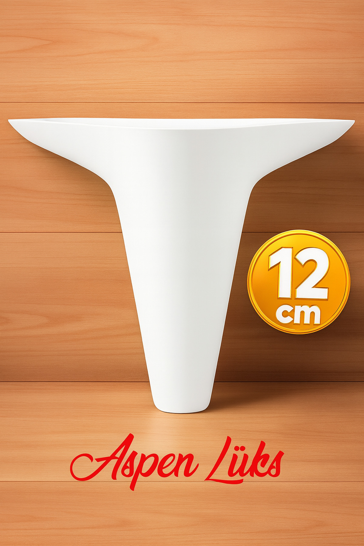 Badem10 Aspen Lüks Beyaz Mobilya Kanepe Koltuk Tv Ünitesi Baza Çekyat Yükseltici Ayağı Ayakları 12 Cm Ayak