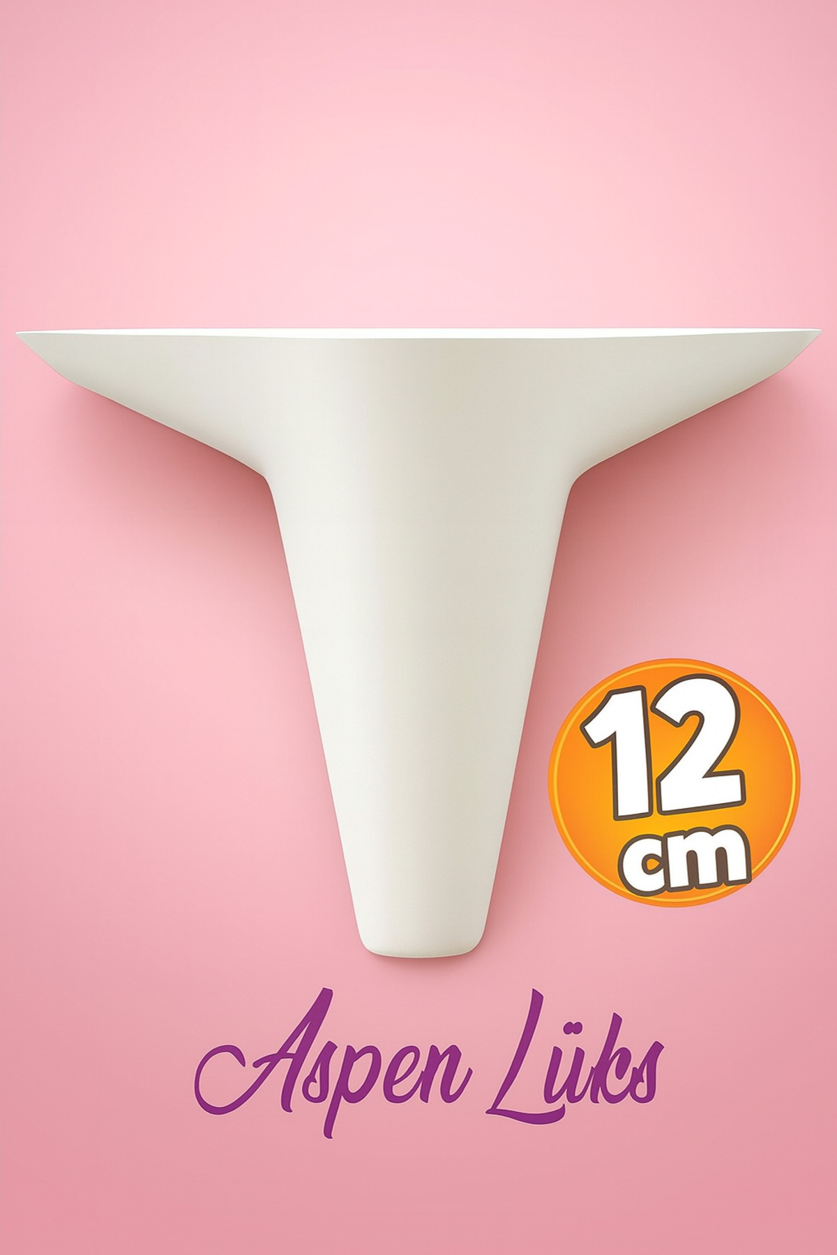 Badem10 Aspen Lüks Krem Mobilya Kanepe Koltuk Tv Ünitesi Baza Yükseltici Ayağı Ayakları 12 Cm Ayak