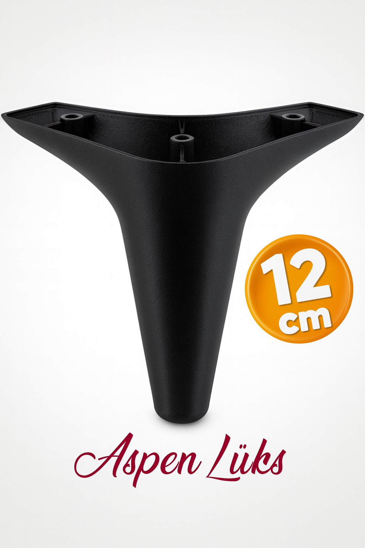 Aspen Luxury Furniture Sofa Seat TV Unit Base Riser Legs 12 Cm Black Leg