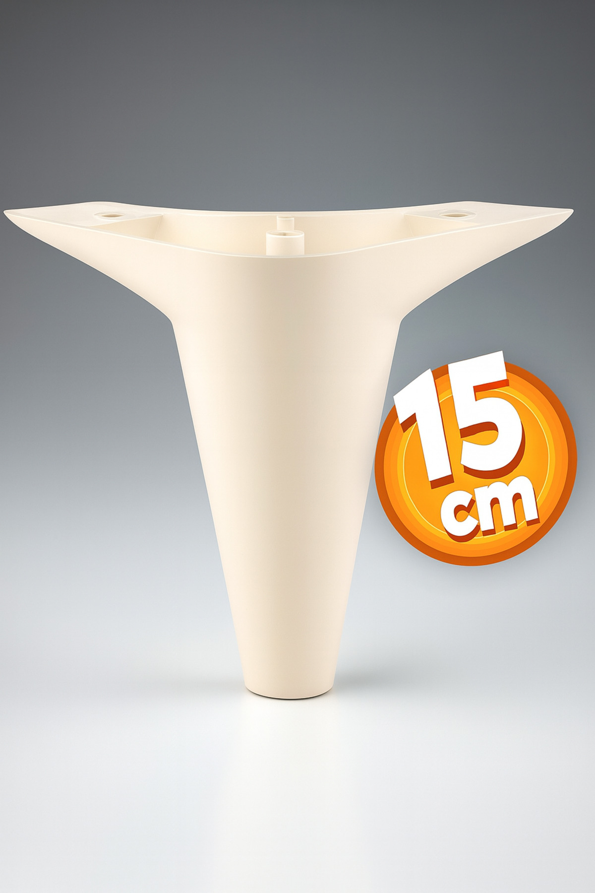 Badem10 Aspen Lüks Mobilya Kanepe Koltuk Tv Ünitesi Baza Yükseltici Ayağı Ayakları 15 Cm Krem Ayak