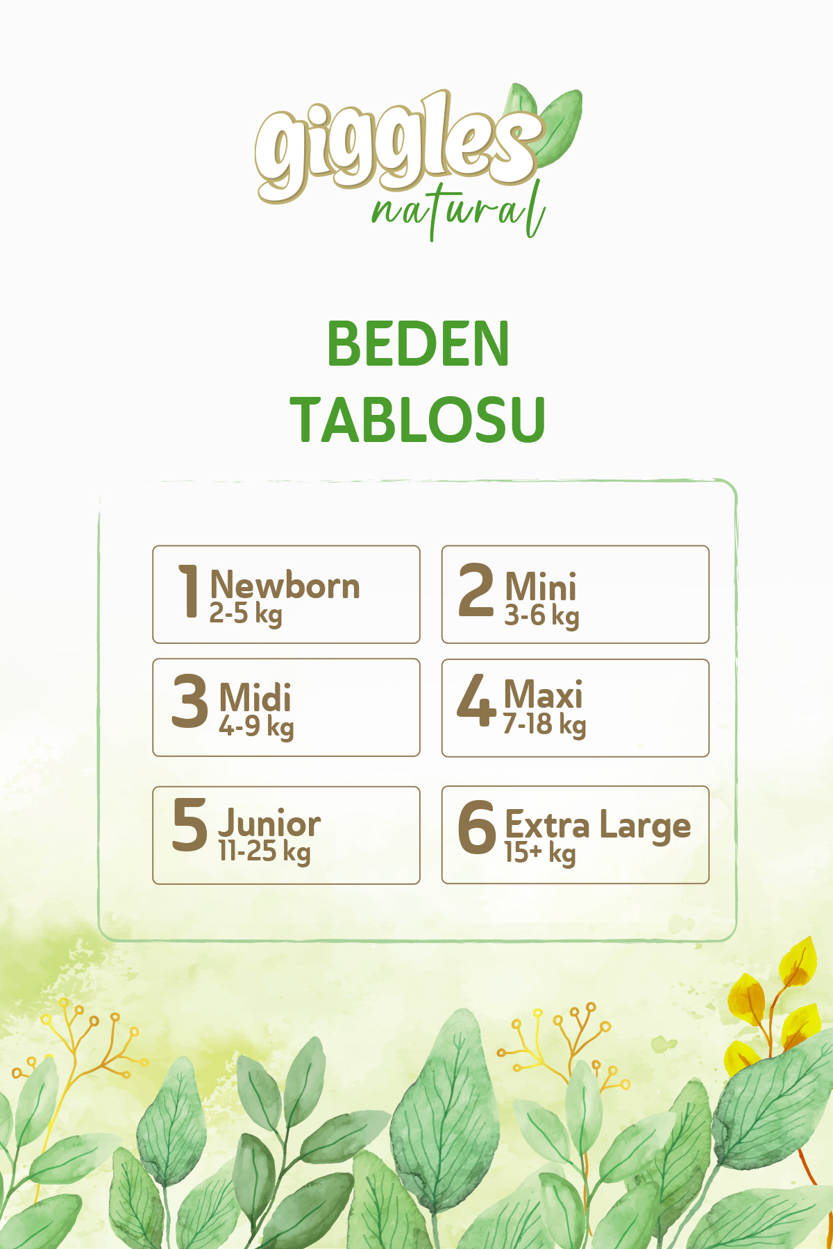 giggles Natural 3 Numara Midi Pamuklu Bebek bezi 58 Adet fotoğrafı 4 (önizleme)