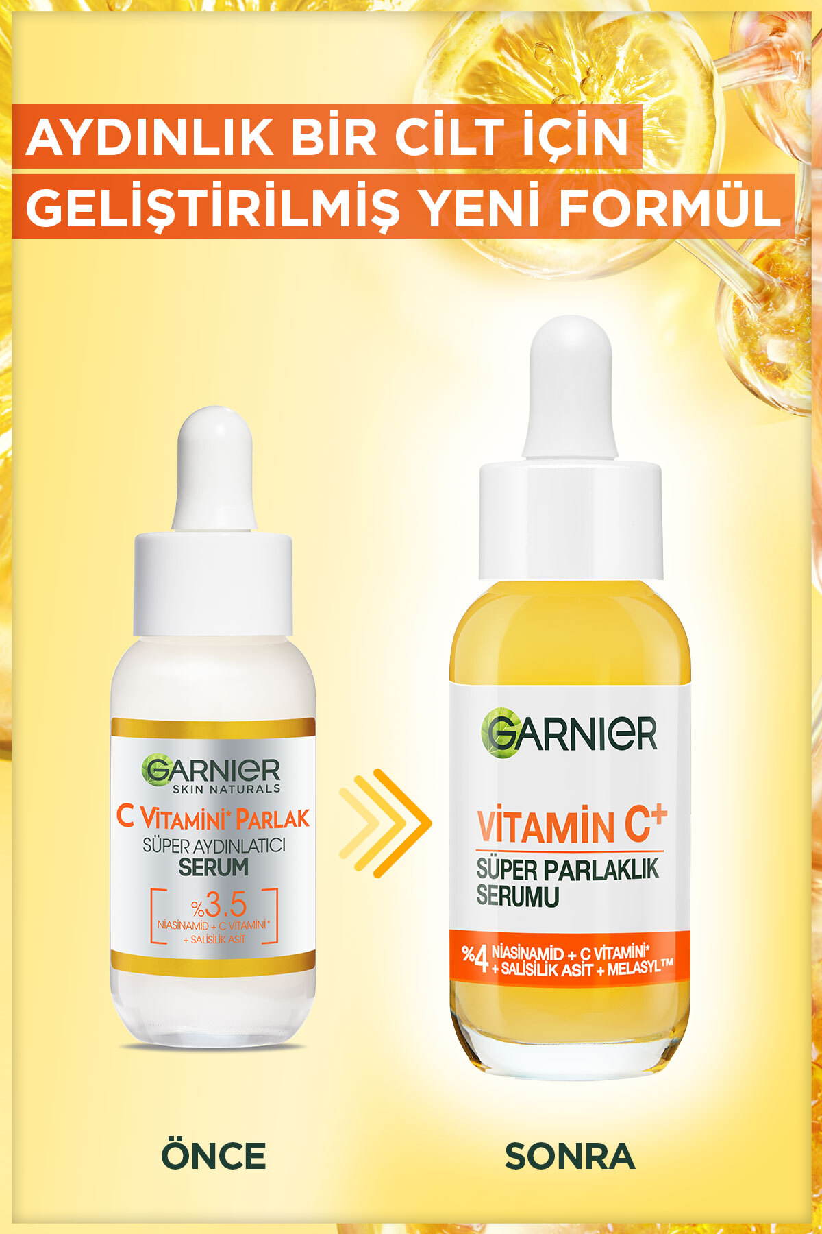 C Vitamini Parlak Aydınlatıcı Serum Günlük Güneş Koruyucu Yüz Kremi Görünmez Doku